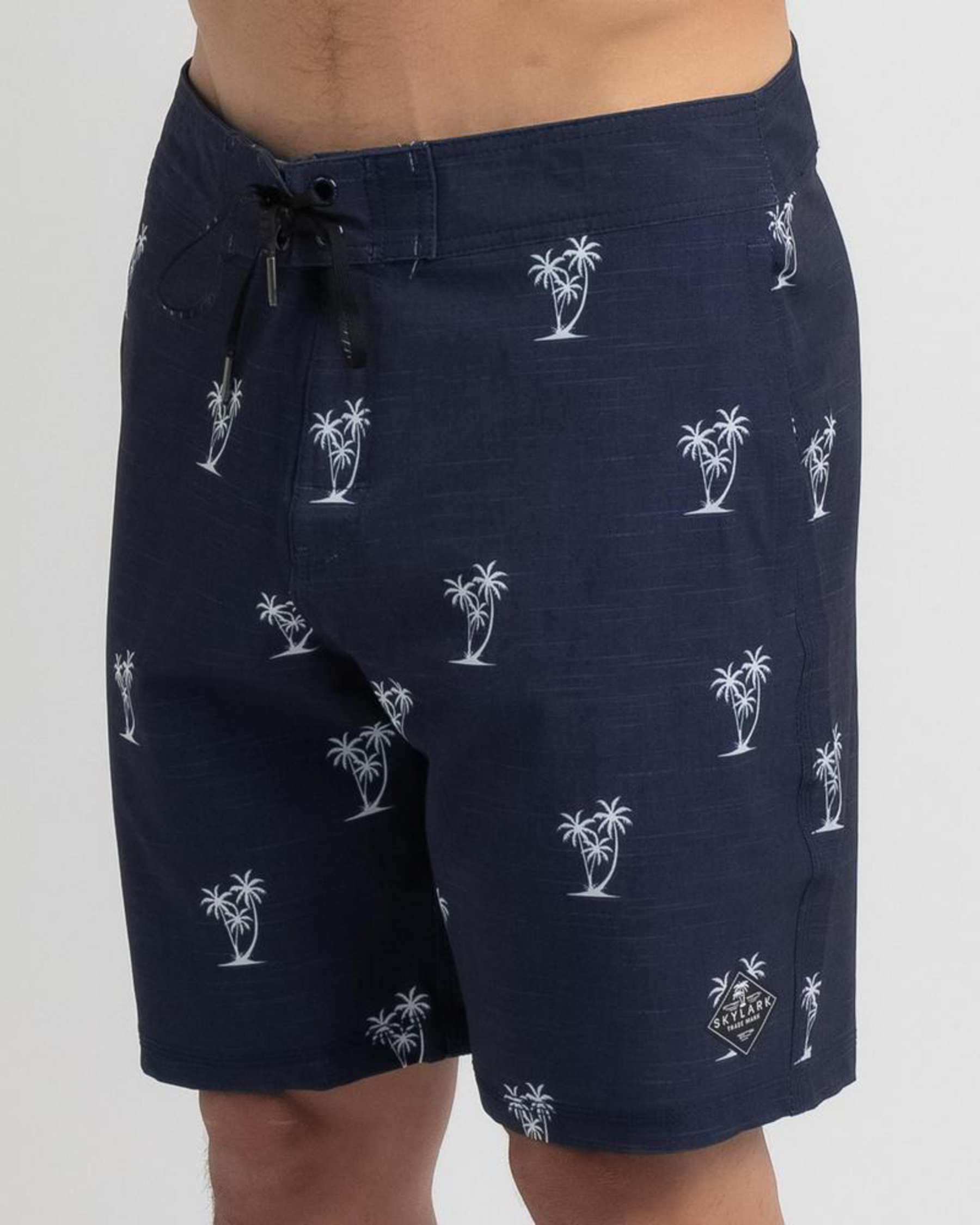 Shop Skylark Floral Board Shorts In Navy - Fast Shipping & Easy Returns ...