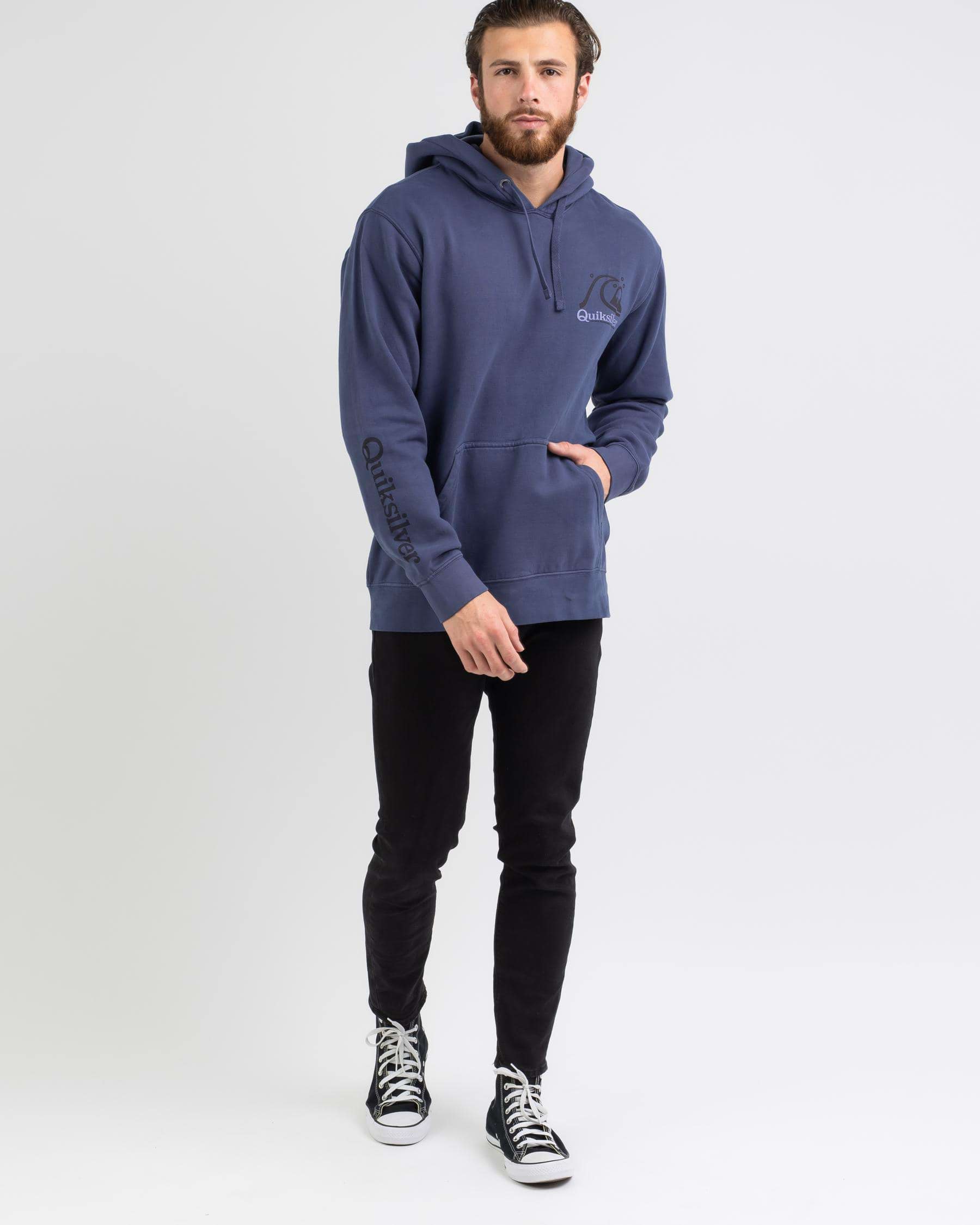 Quiksilver Sweet As Slab Hoodie In Insignia Blue - Fast Shipping & Easy ...