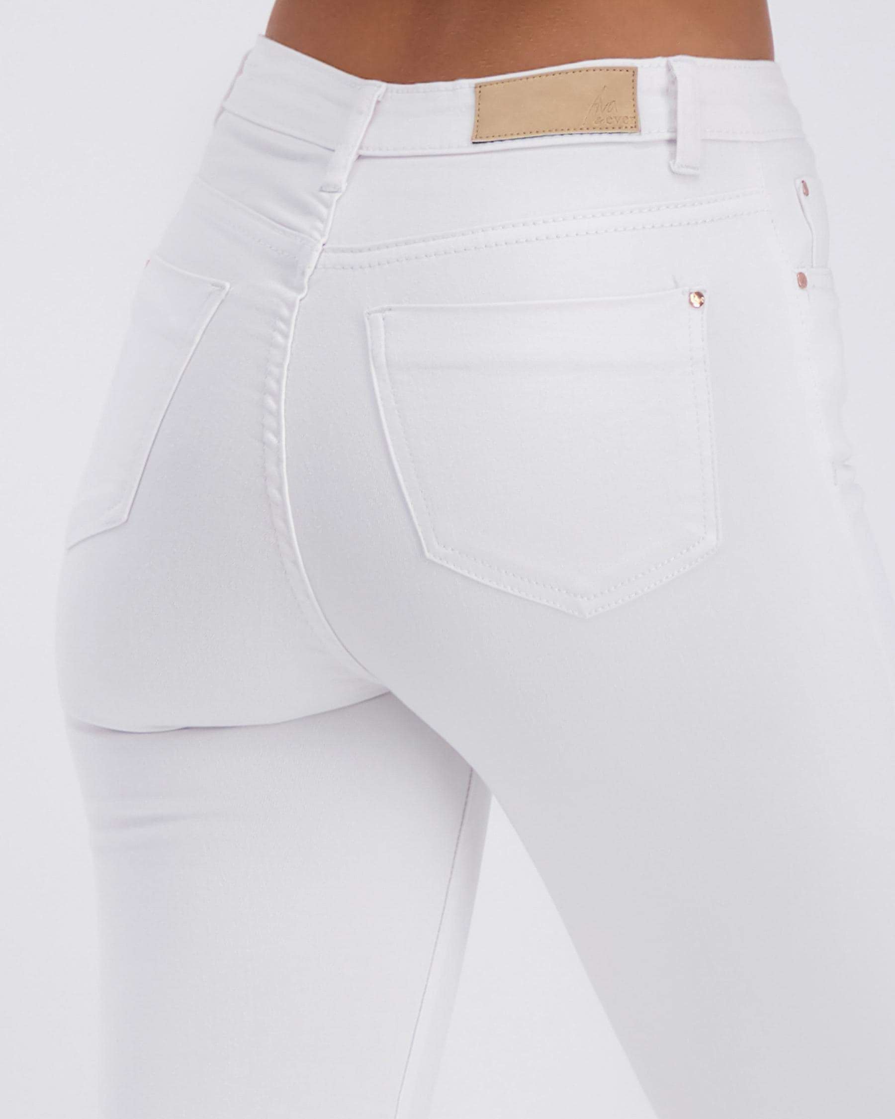 Shop Ava And Ever Chicago Jeans In White - Fast Shipping & Easy Returns ...
