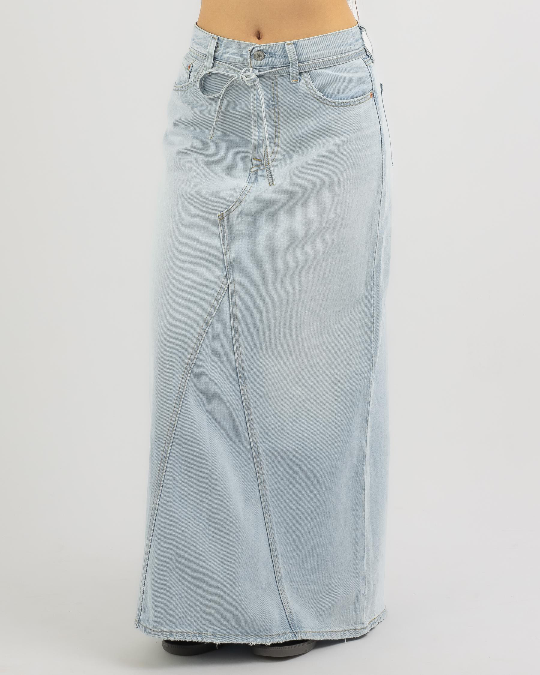 Shop Levi's Iconic Long Skirt In My So Called Pants - Fast Shipping ...