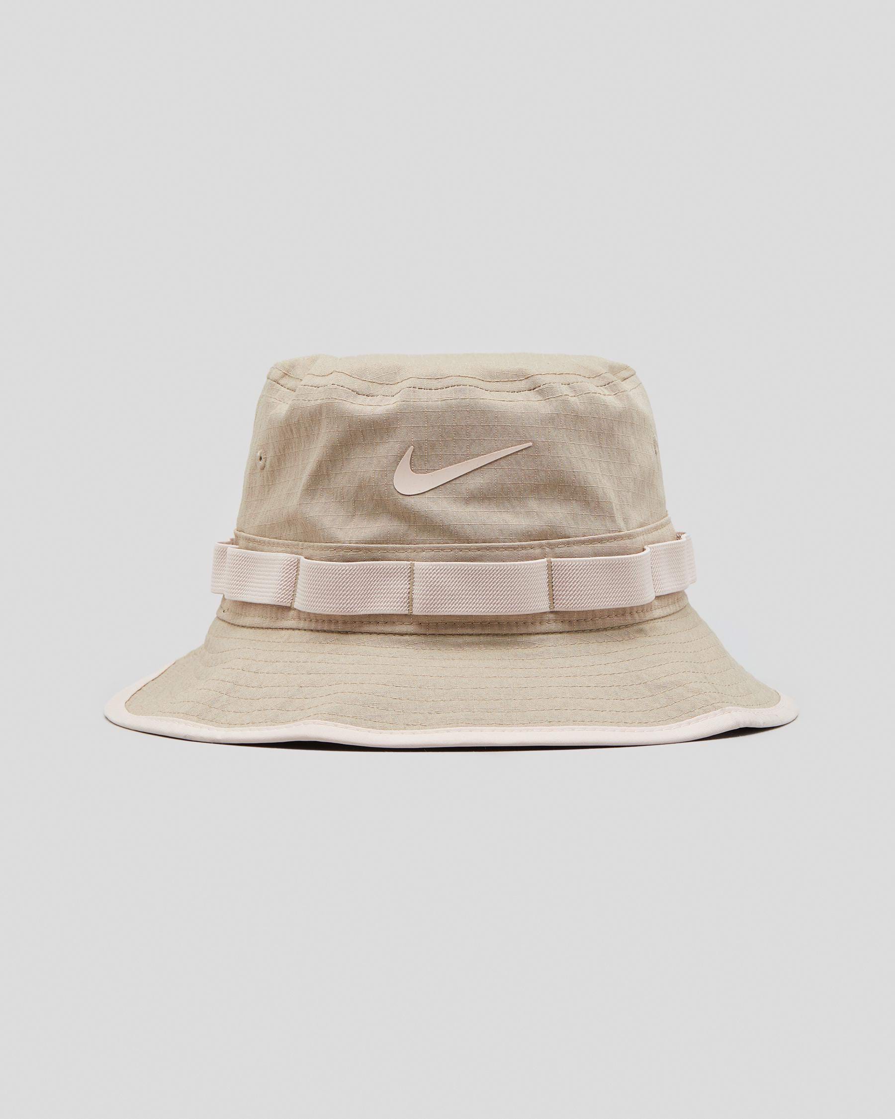 Shop Nike U NK Boonie Bucket Hat In Khaki - Fast Shipping & Easy ...
