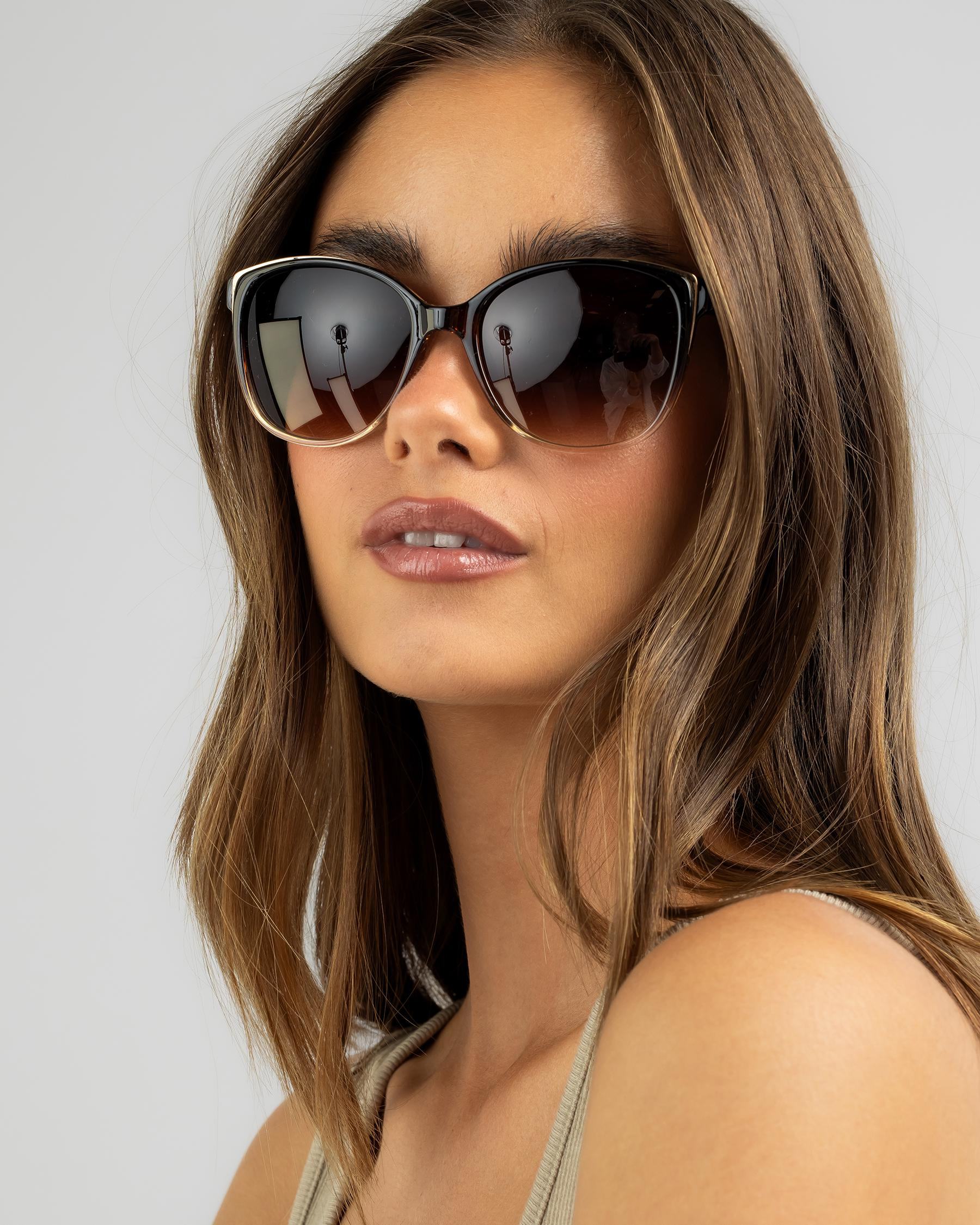 Shop Indie Eyewear Willow Sunglasses In Gd Brown/gd Brown Fast