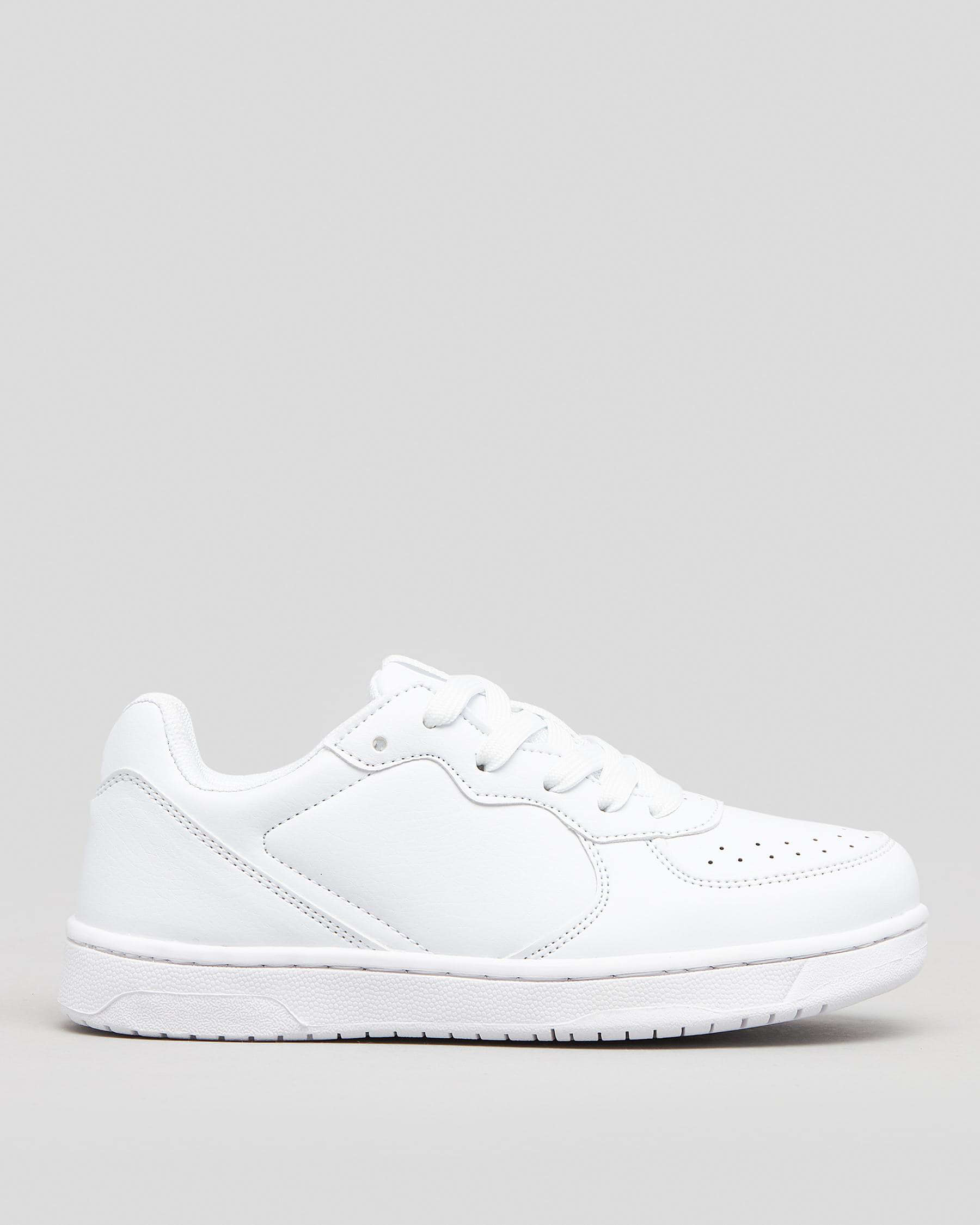 Shop Lucid Junior Boys' Alpha Shoes In White/white - Fast Shipping ...