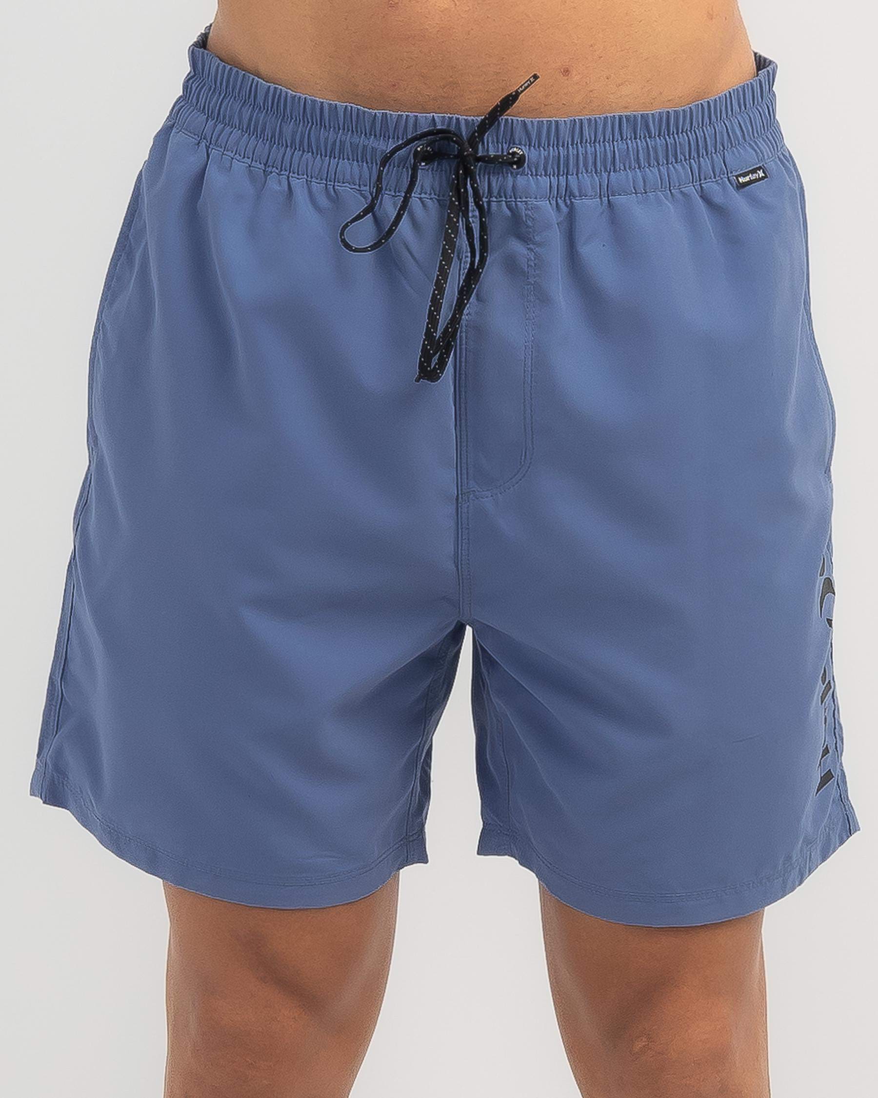 Shop Hurley Hurley One and Only Volley Board Shorts In Blue - Fast ...