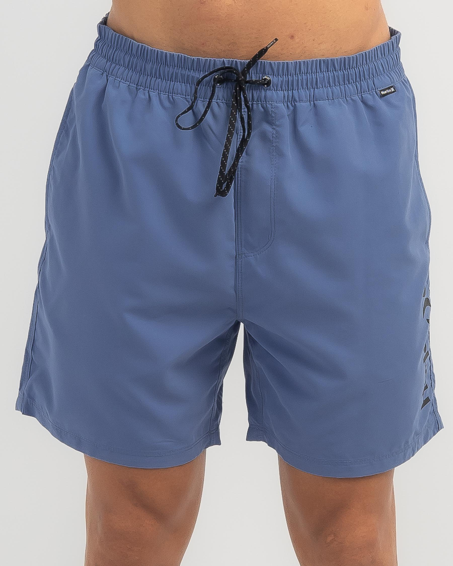 Shop Hurley Hurley One and Only Volley Board Shorts In Blue Fast