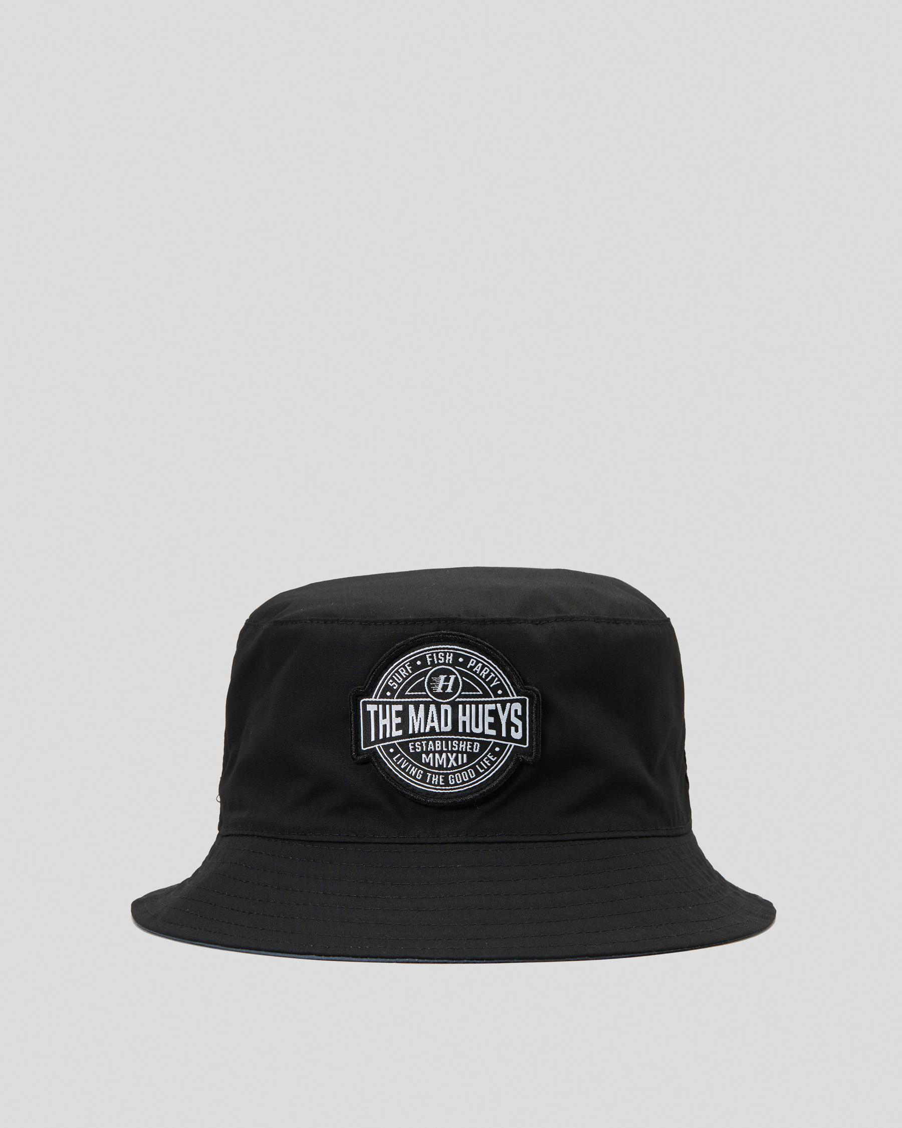 Shop The Mad Hueys Hueys Life Bucket Hat In Petrol Blue Fast Shipping & Easy Returns City