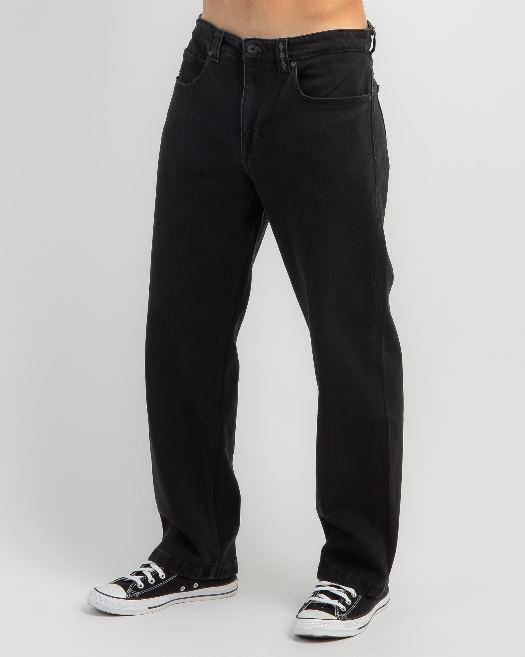 Shop Billabong 73 Jeans In Washed Black Fast Shipping & Easy Returns