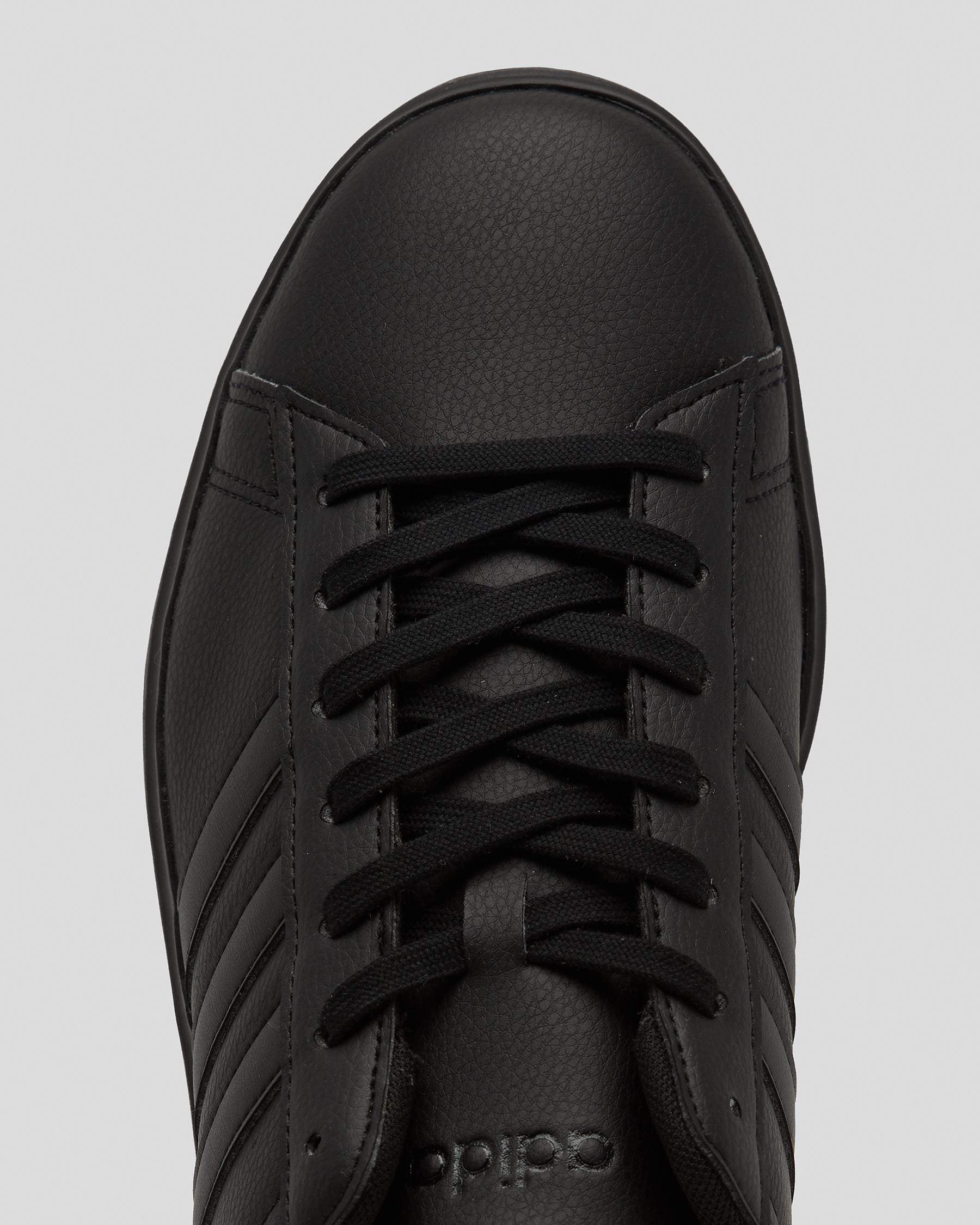 Adidas Grand Court 2.0 Shoes In Core Black/core Black/ftwr White - Fast ...