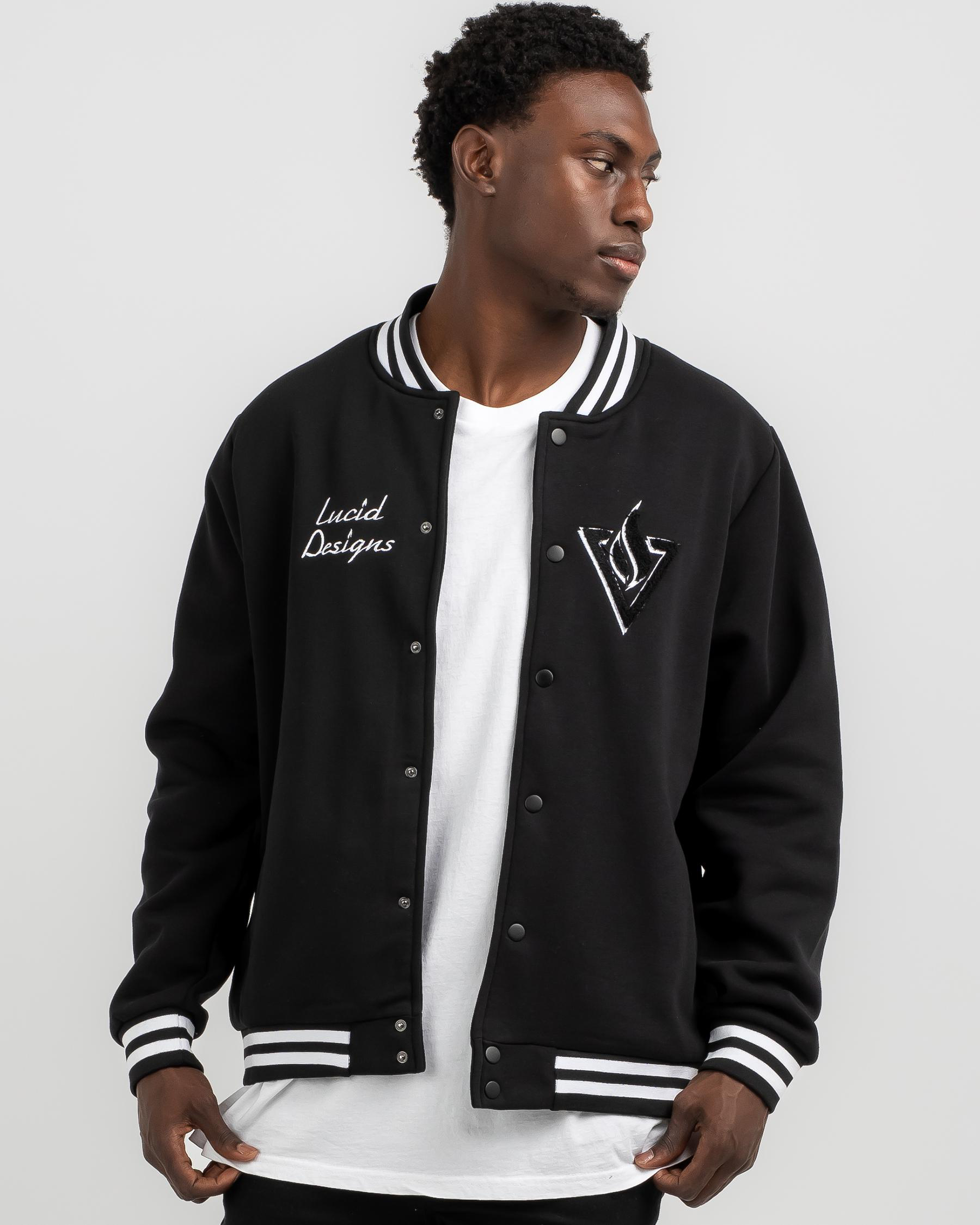 Lucid Quarterback Jacket In Black Fast Shipping & Easy Returns City