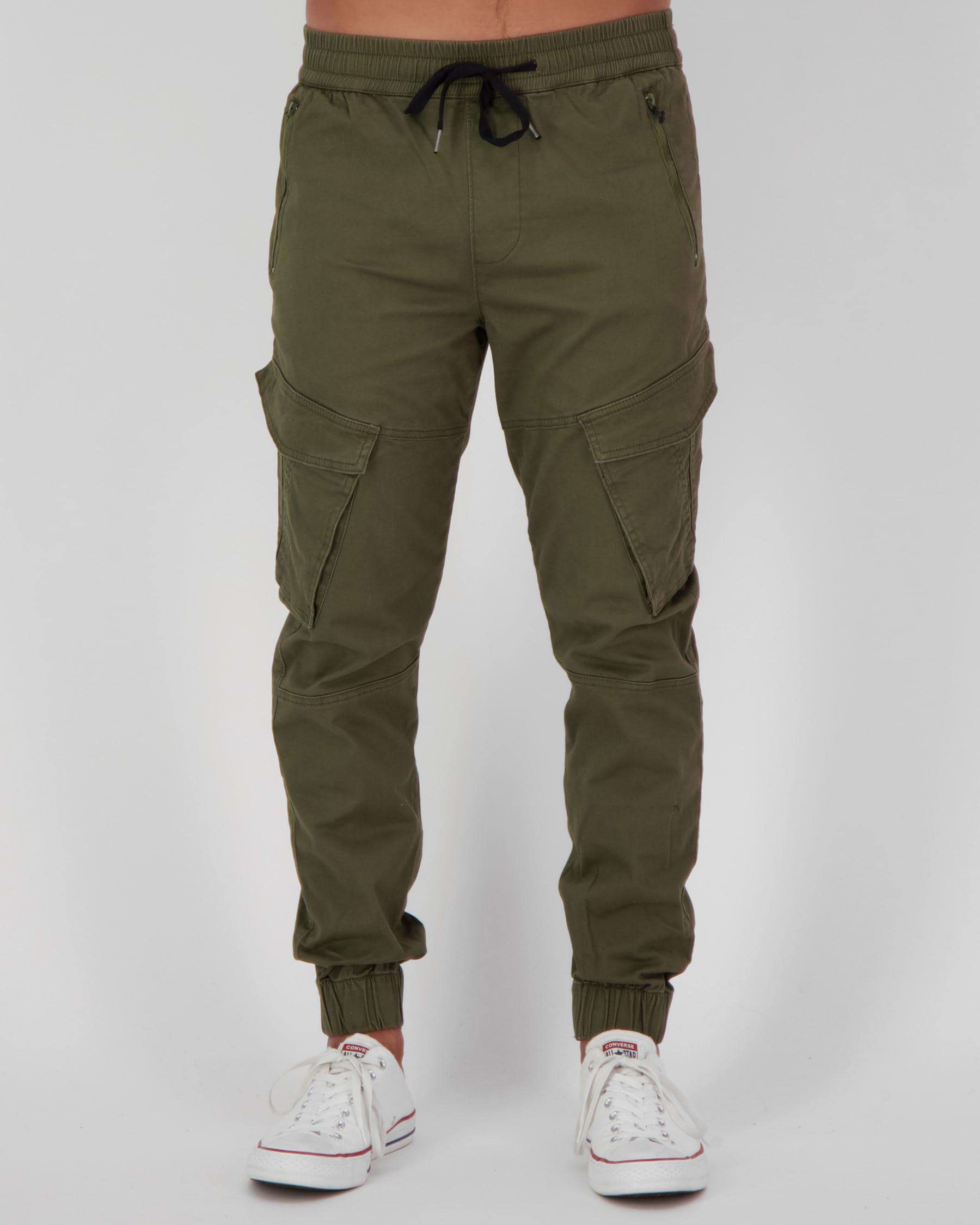 Lucid Ranking Jogger Pants In Olive - FREE* Shipping & Easy Returns ...