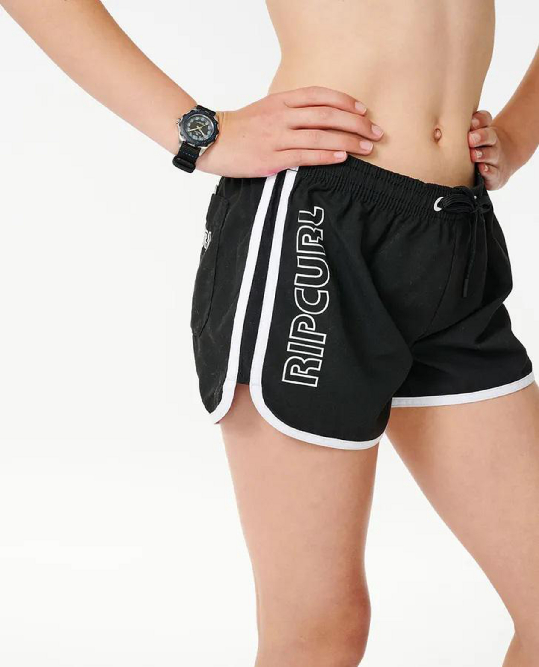 Shop Rip Curl Girls' Out All Day Board Shorts In Black Fast Shipping