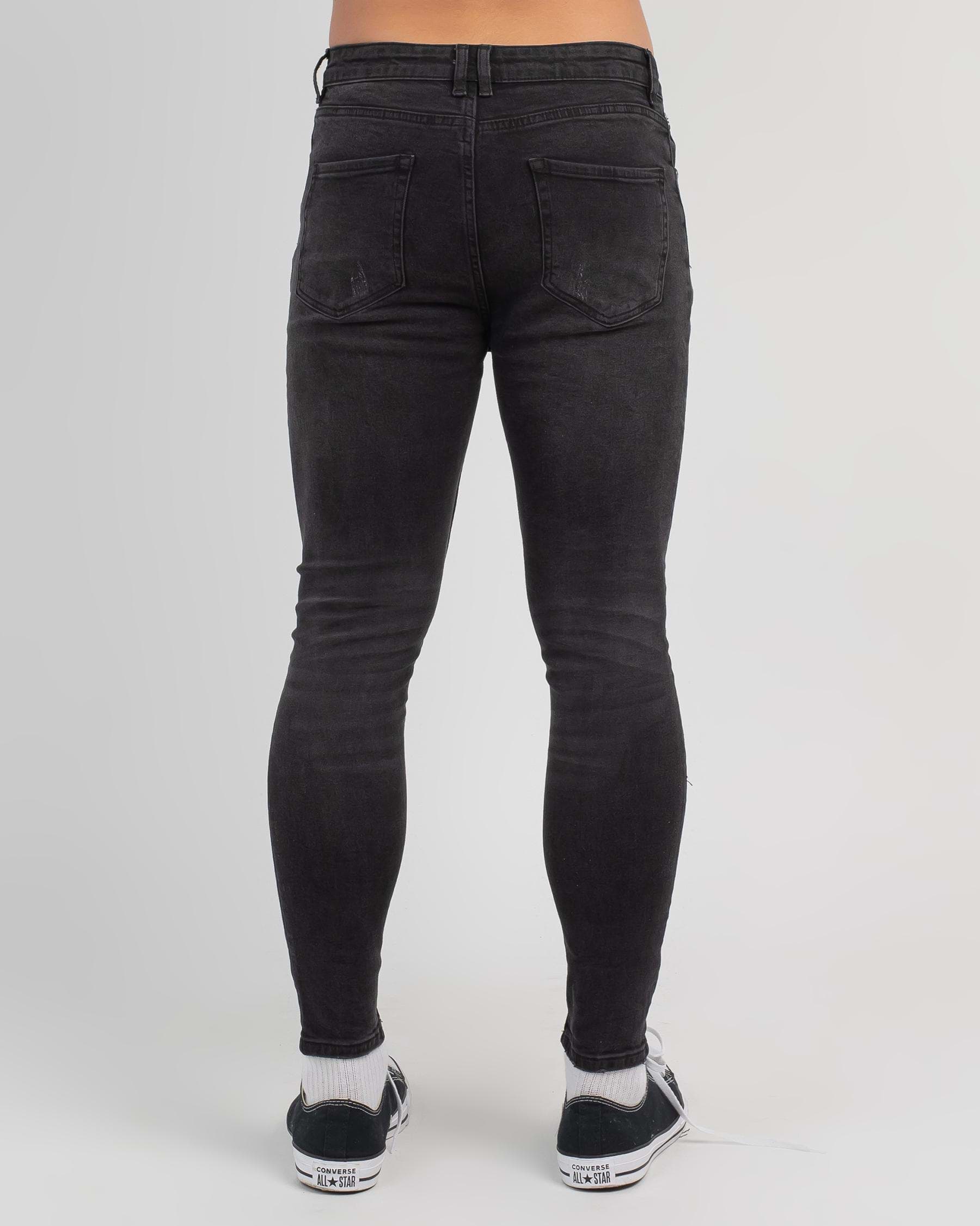 Lucid Operator Jeans In Washed Black - Fast Shipping & Easy Returns ...