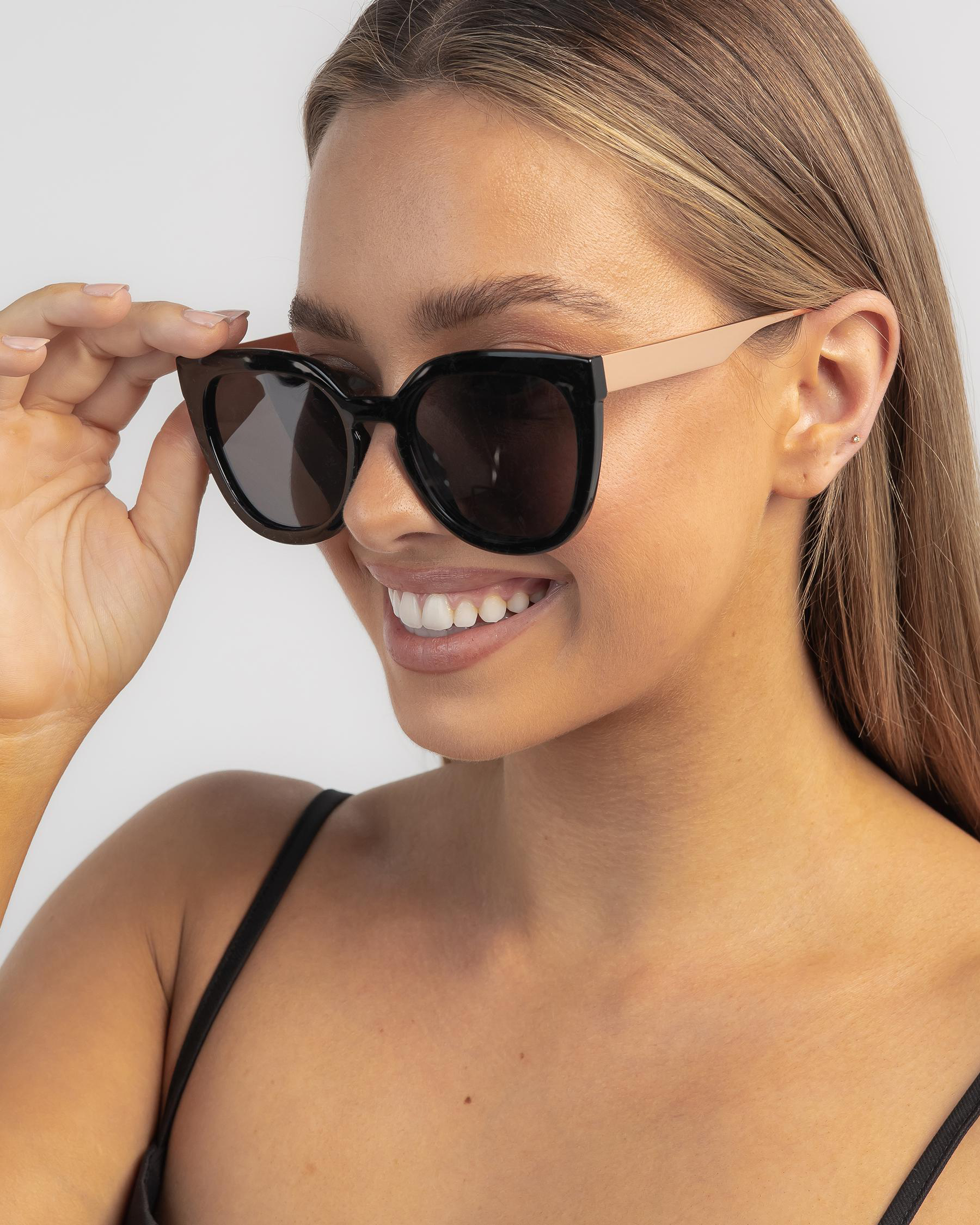 Reality Eyewear Paris Sunglasses In Black Fast Shipping & Easy Returns City Beach Australia