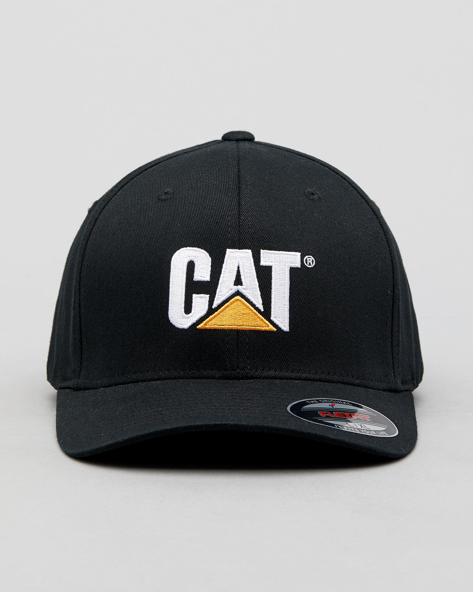 Shop Cat Trademark Stretch Fit Cap In Black - Fast Shipping & Easy ...