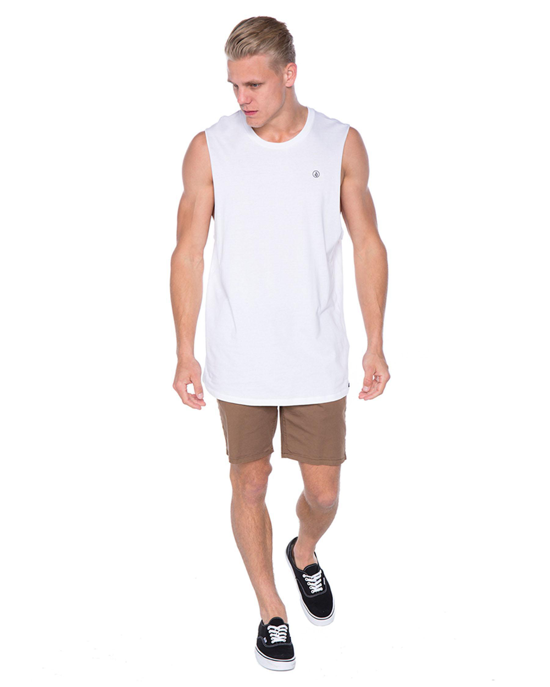 Volcom Tanks Volcom Solid Muscle Tank In White - FREE* Shipping & Easy Returns ...