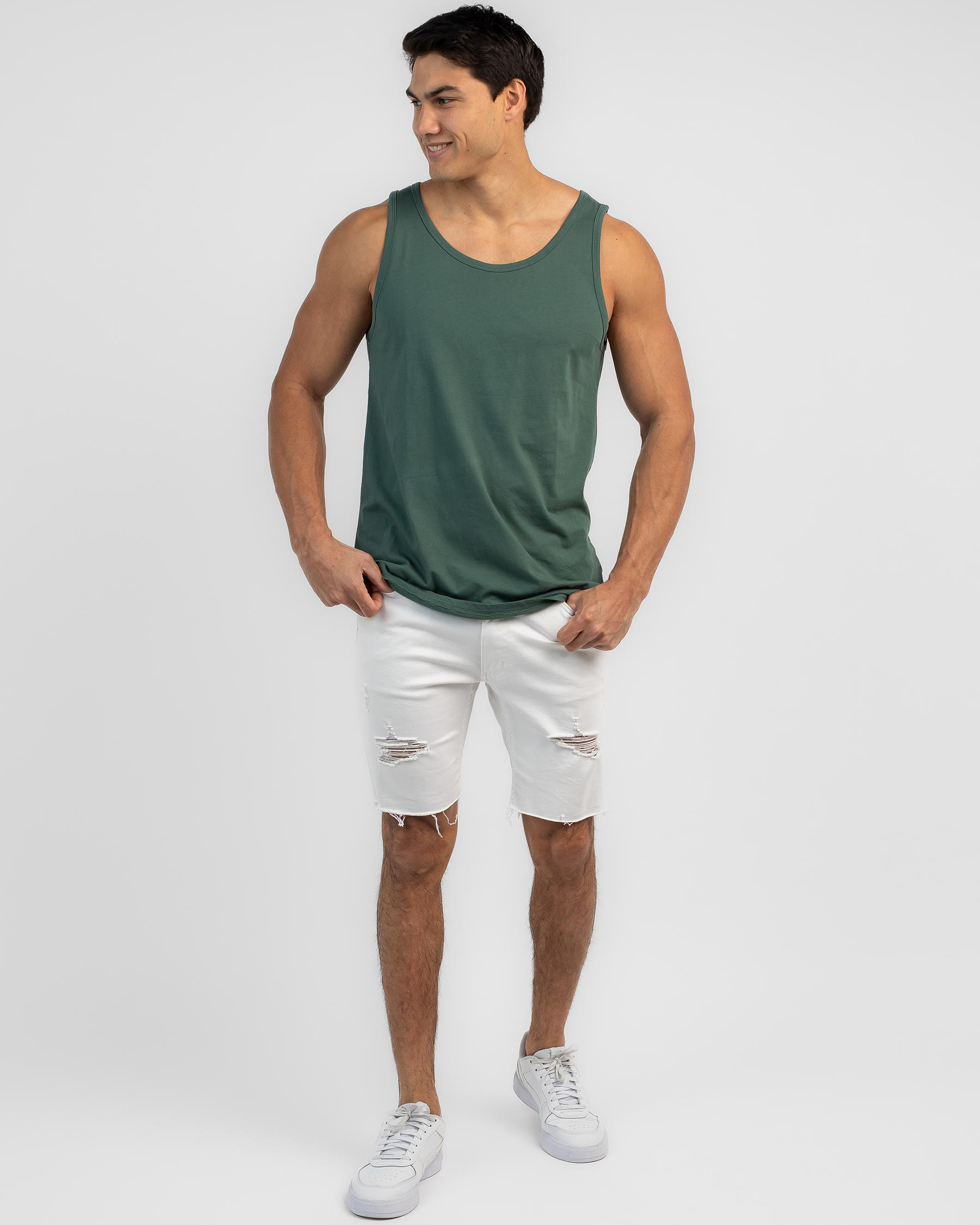 Lucid Essential Singlet In Sea Green - Fast Shipping & Easy Returns ...