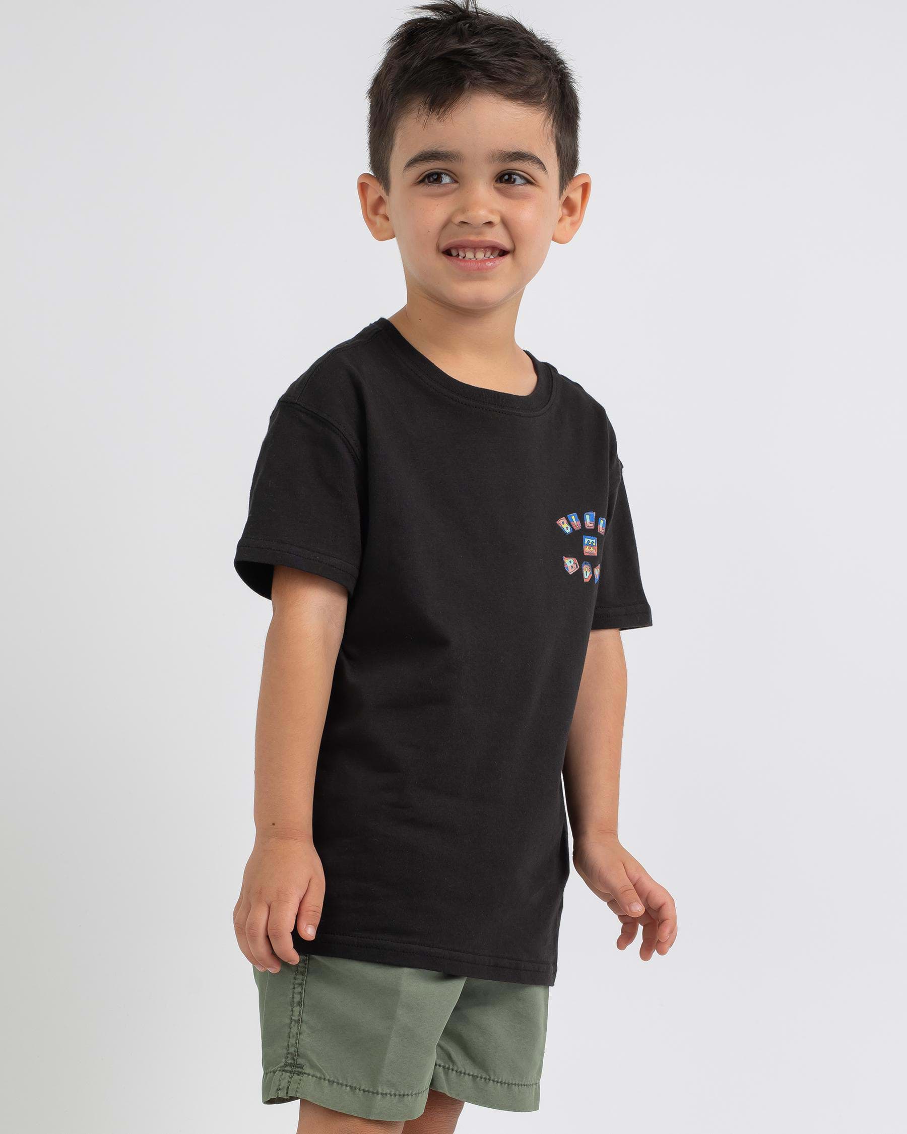 Billabong Toddlers' Sharky T-Shirt In Black - Fast Shipping & Easy ...
