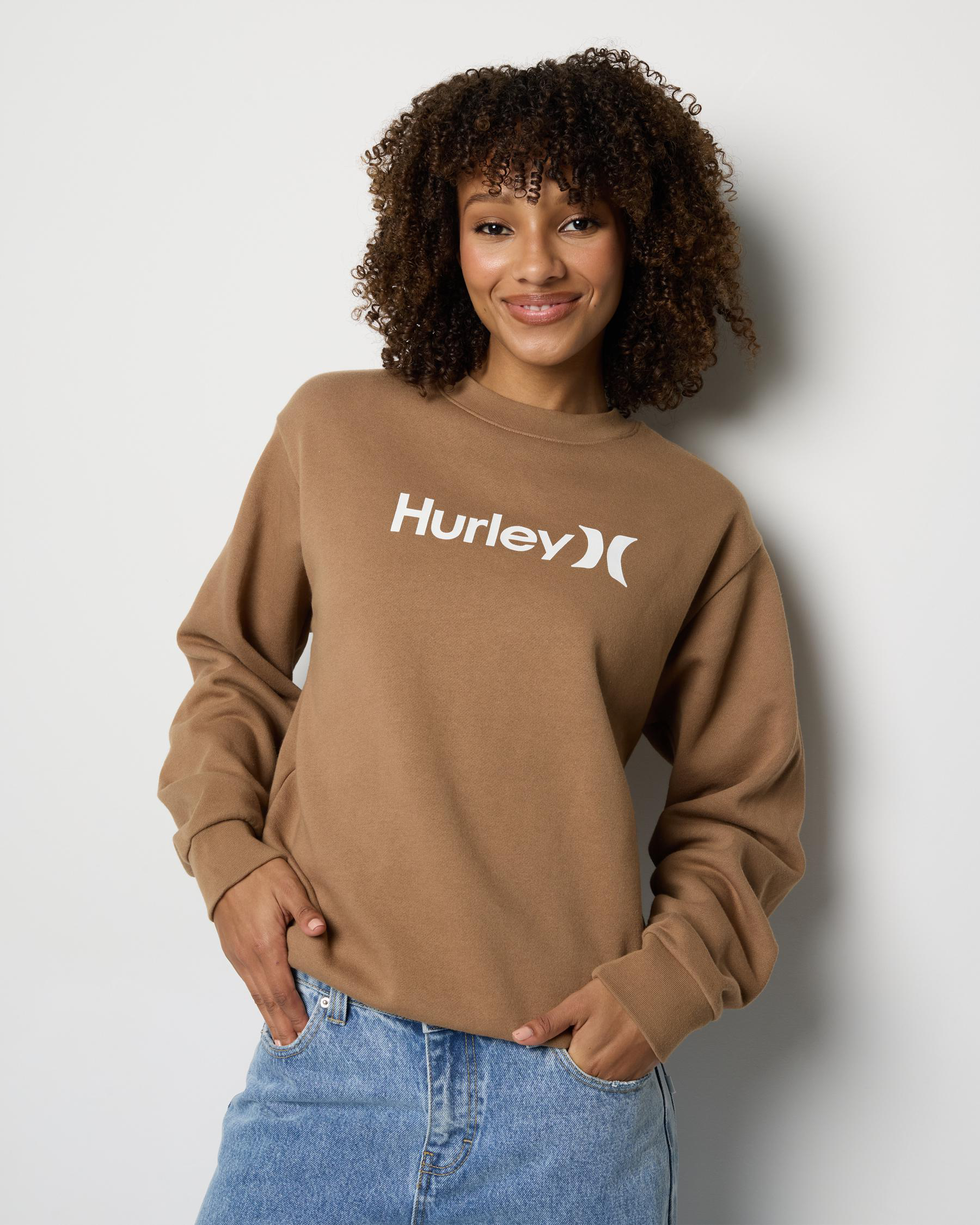 Hurley Women's One & Only Box Perfect Long-Sleeve Shirt - 100% Cotton, Super Soft - View #9