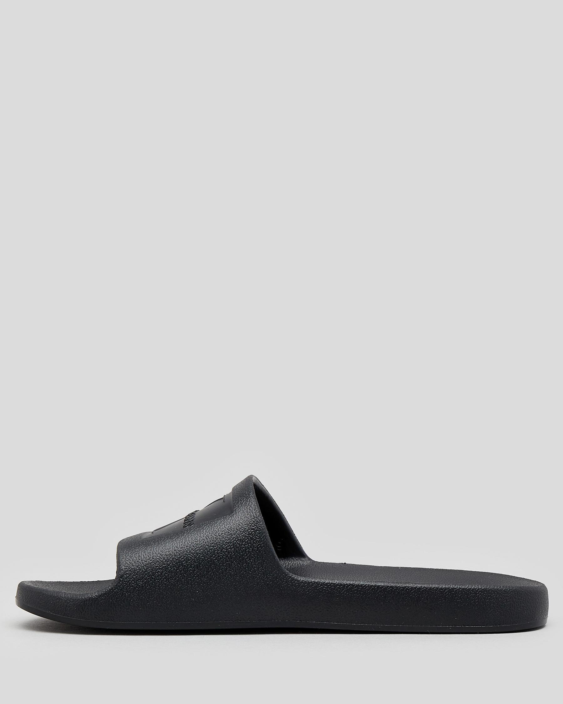 Calvin Klein Debossed Eva Slide Sandals In Black - Fast Shipping & Easy ...