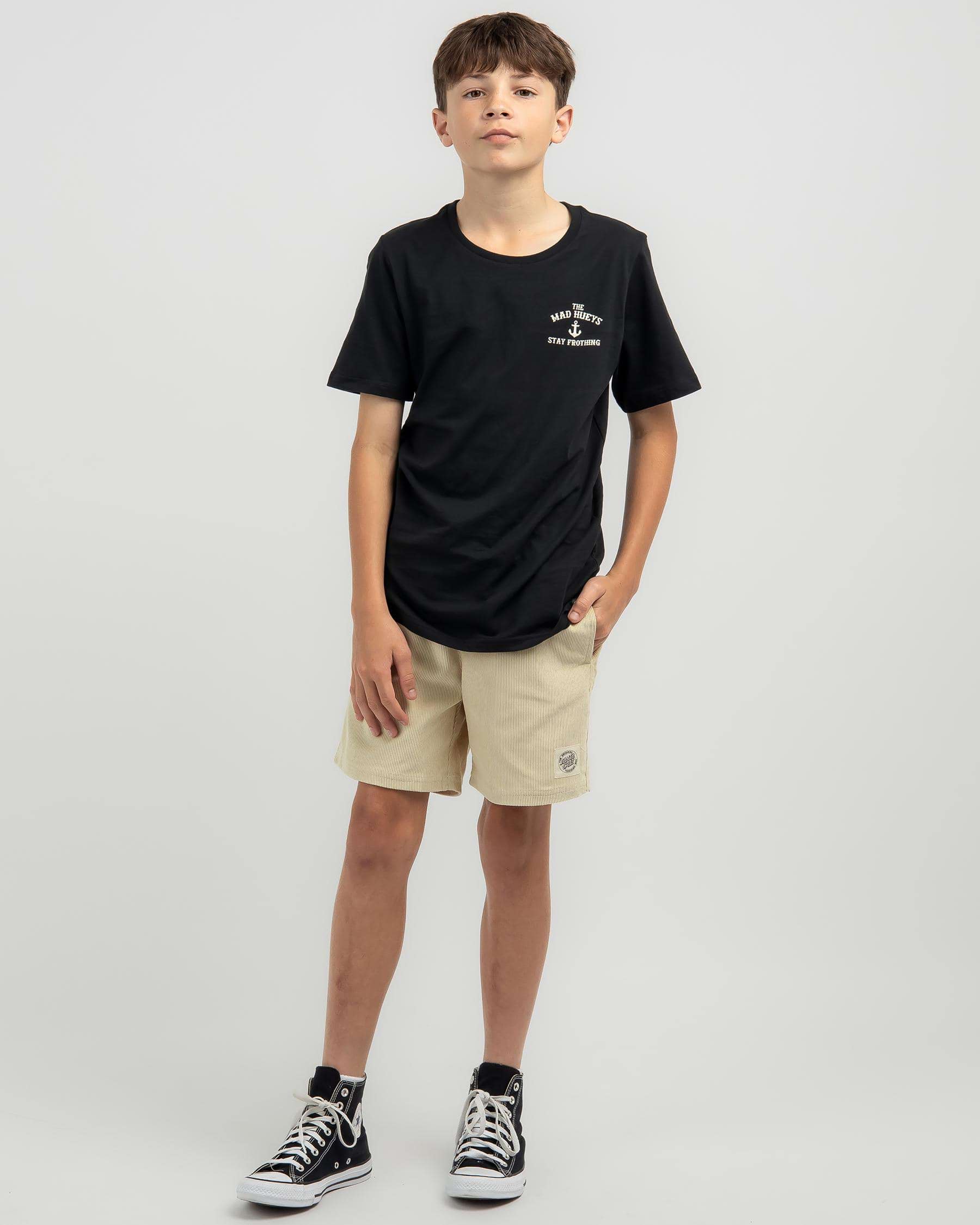 Shop Santa Cruz Boys' MFG Dot Curb Shorts In Natural - Fast Shipping ...