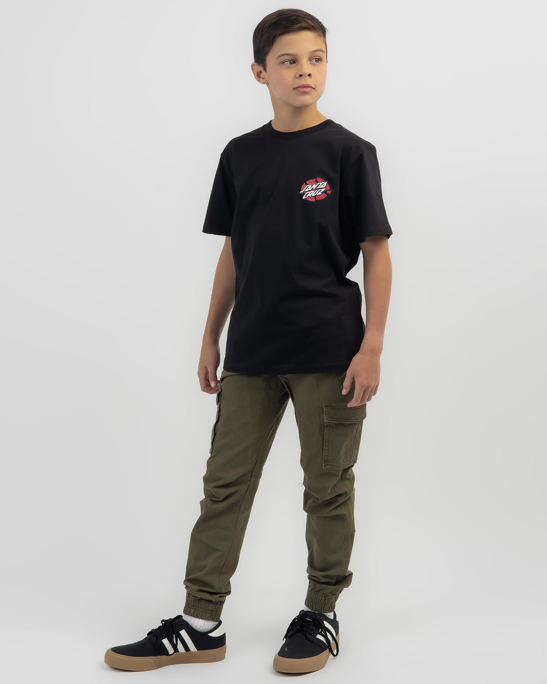 Shop Santa Cruz Boys' Meek SC Slasher T-Shirt In Black - Fast Shipping ...