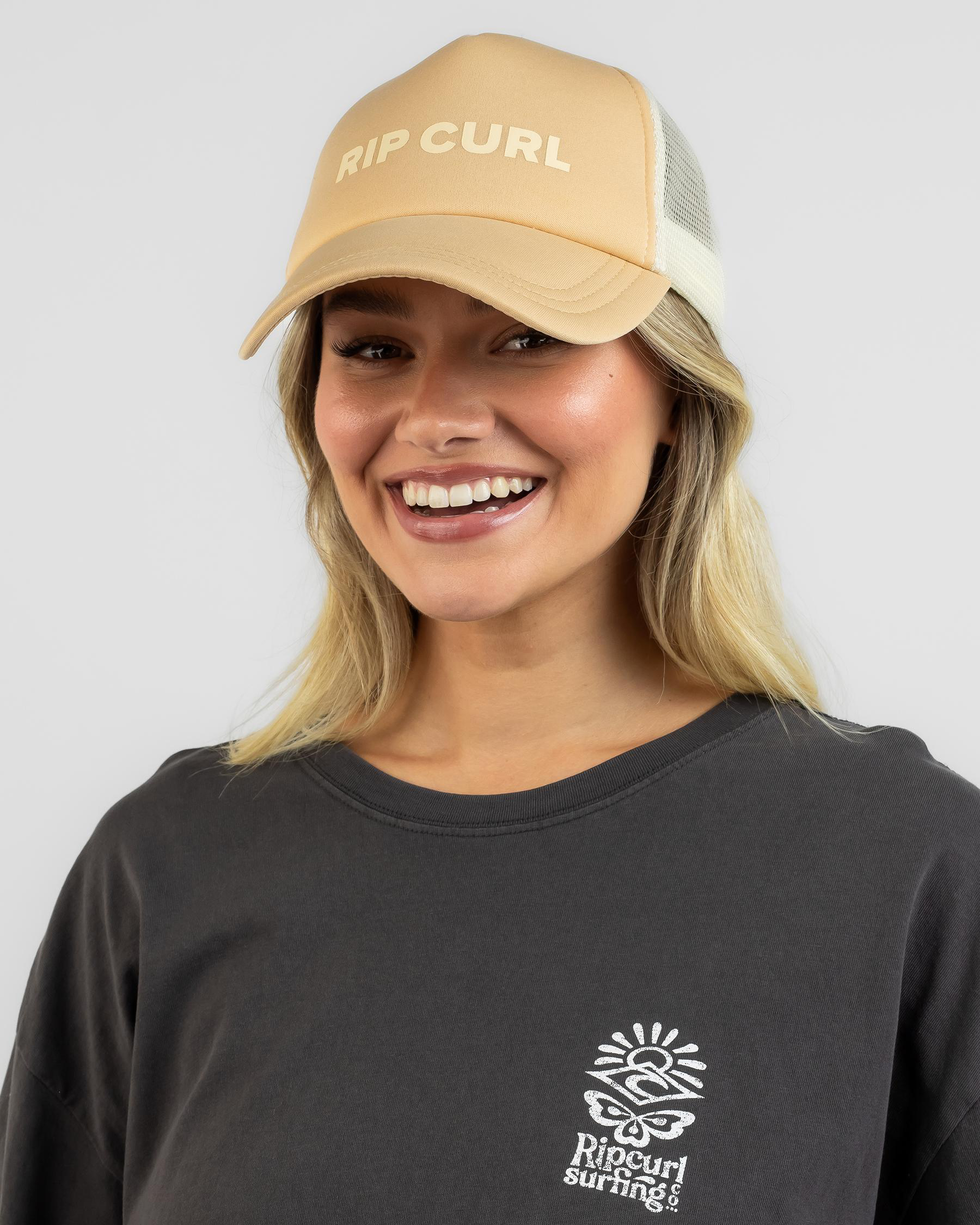 Shop Rip Curl Classic Surf Trucker Cap In Blush Fast Shipping & Easy