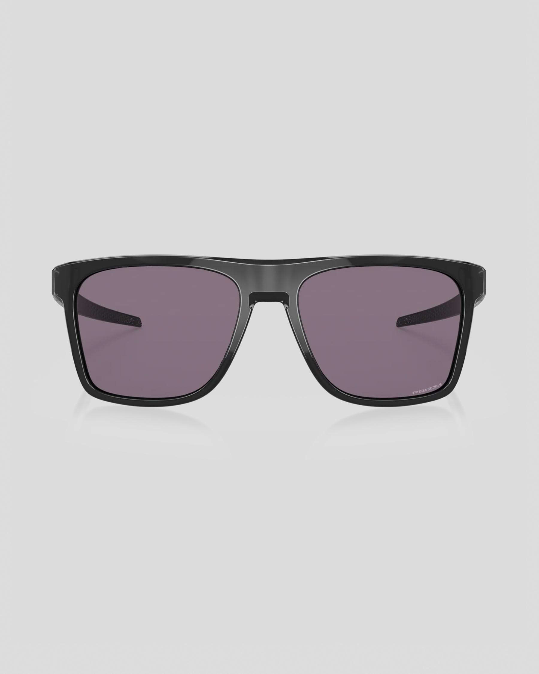 Shop Oakley Leffingwell Prizm Sunglasses In Black Ink W/ Prizm Grey ...