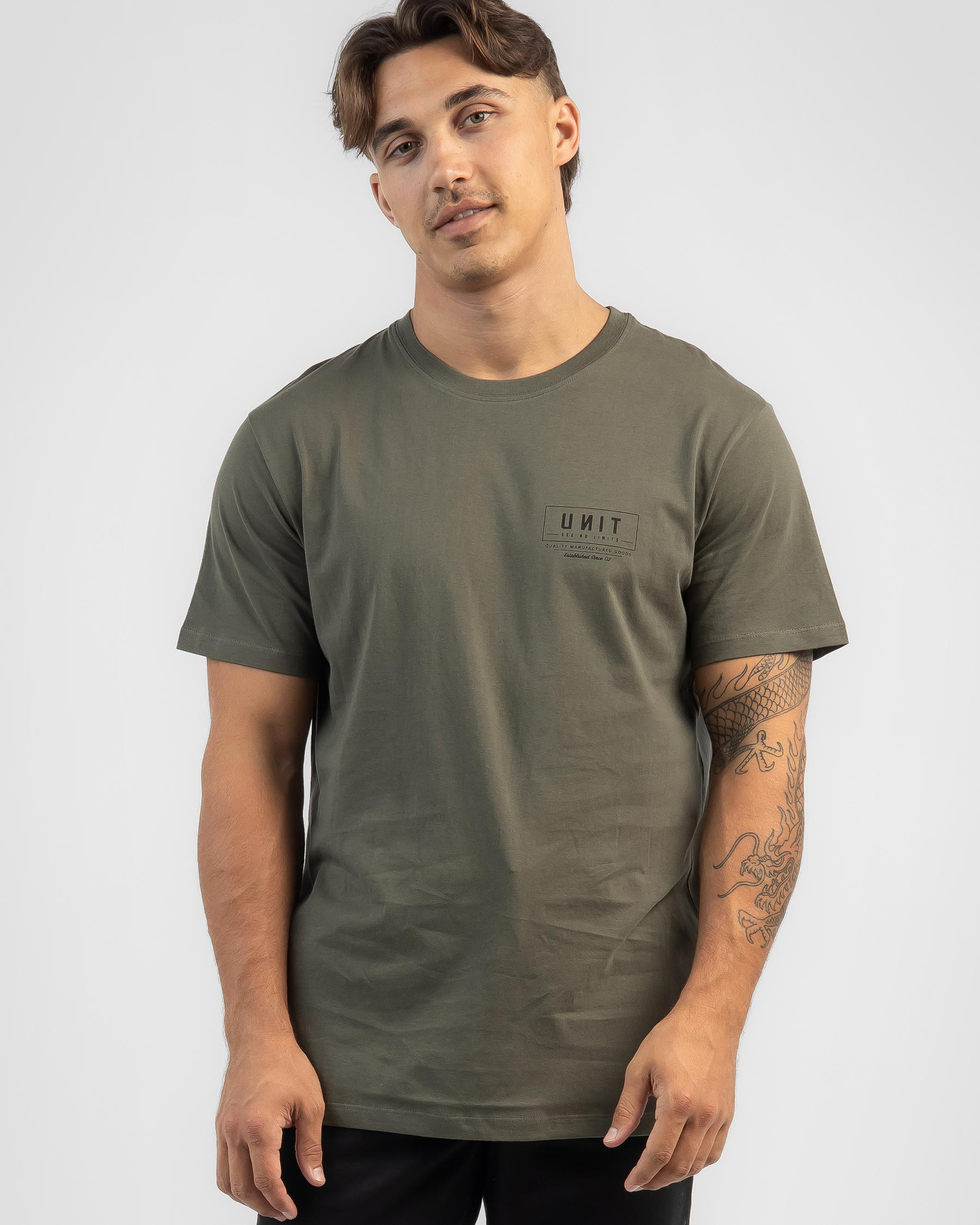 Shop Unit Stance T-Shirt In Military - Fast Shipping & Easy Returns ...