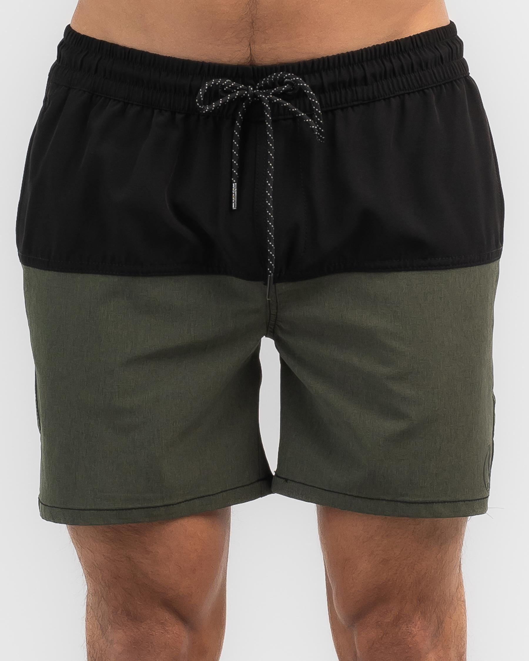 Shop Sparta Traction Mully Shorts In Black/ Olive - Fast Shipping ...