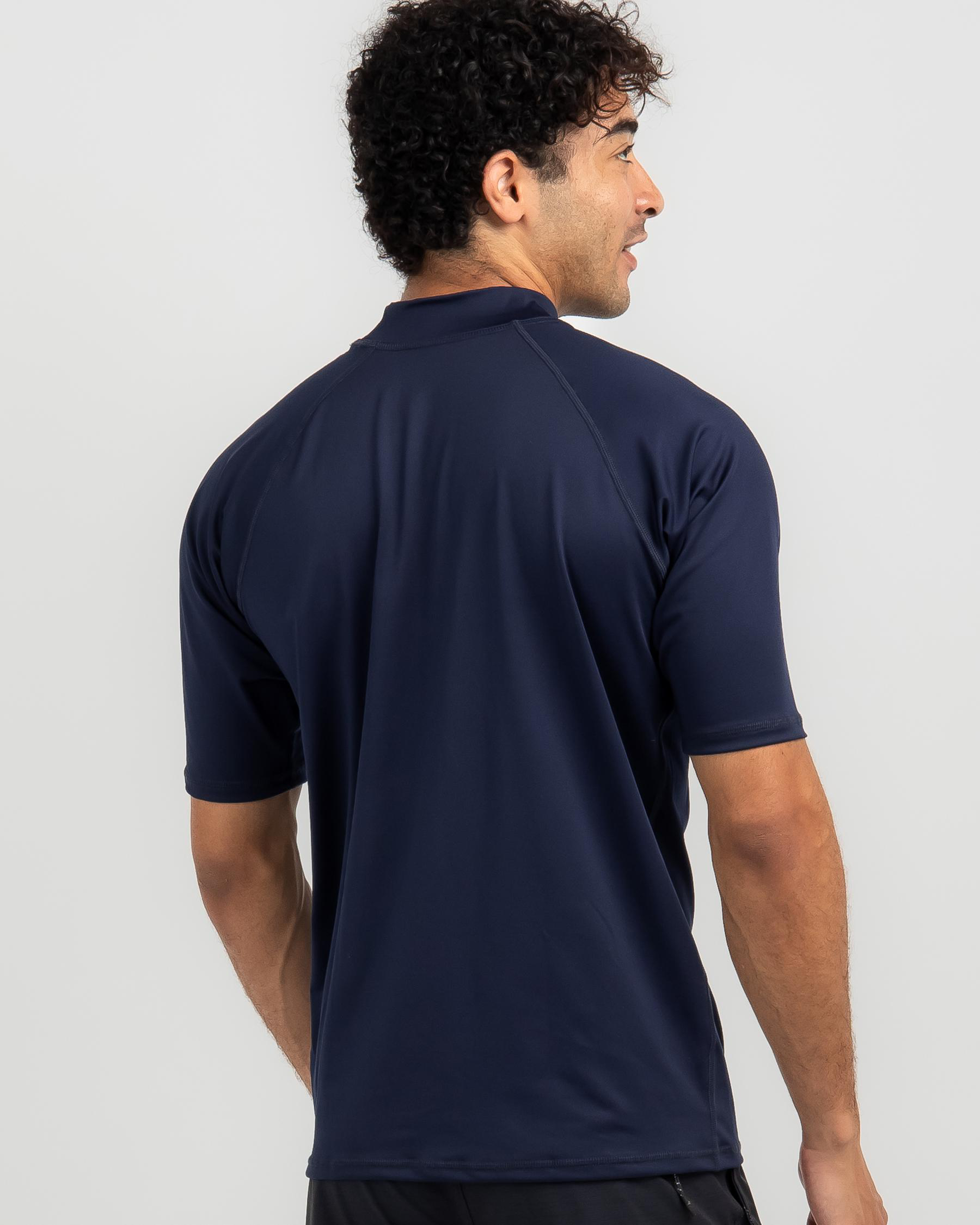 Shop Skylark Balance Short Sleeve Rash Vest In Navy - Fast Shipping ...