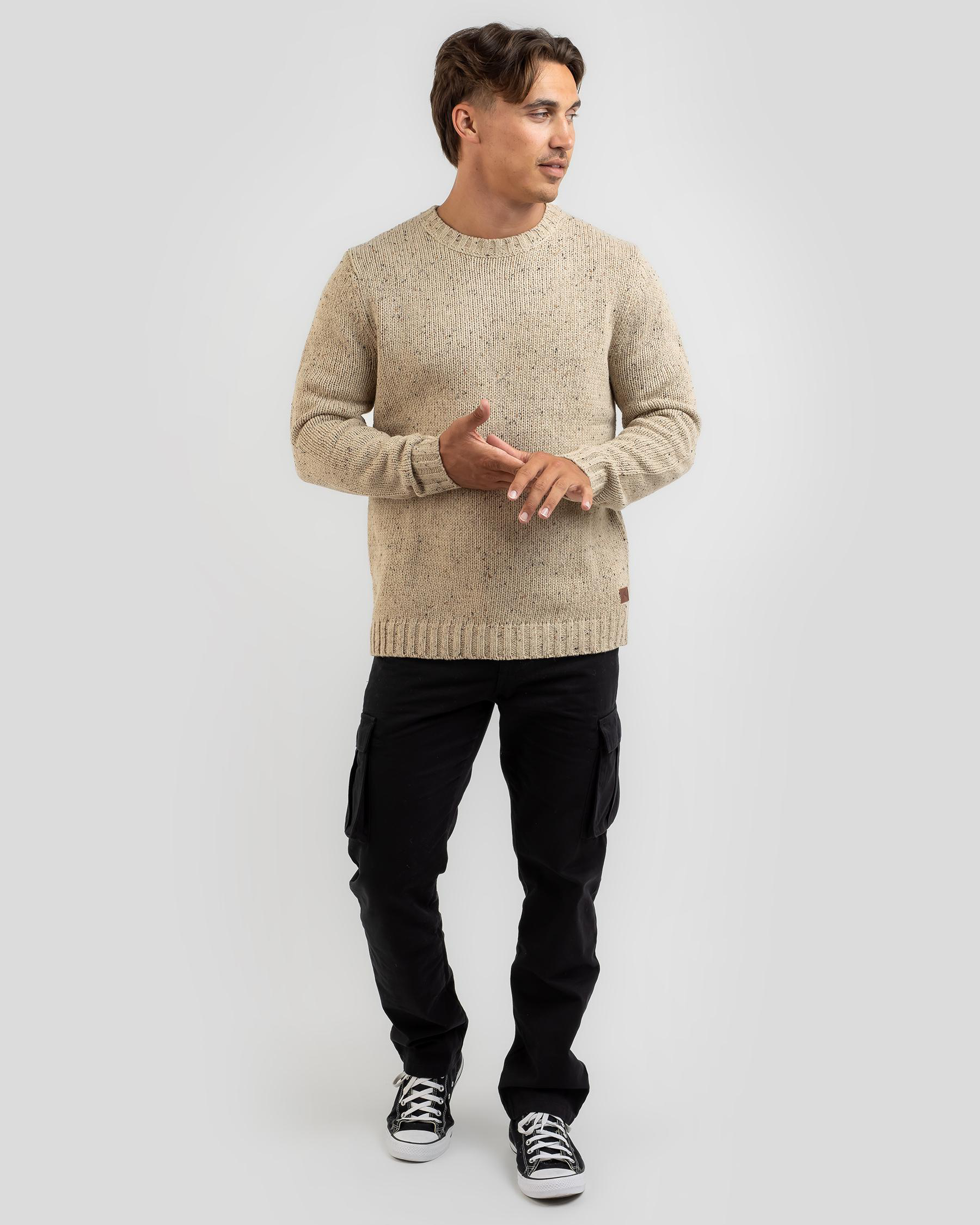 Shop Rusty Magnuson Crew Neck Knit In Sable - Fast Shipping & Easy ...
