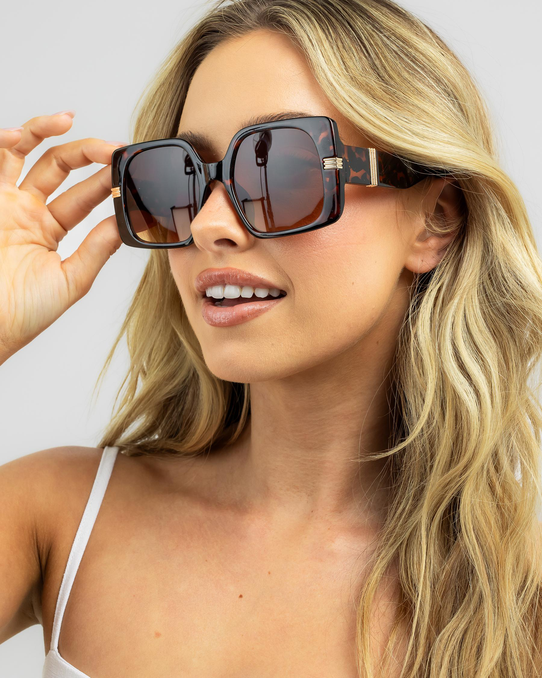 Shop Indie Eyewear Kensington Sunglasses In Tort/gd Brown Fast Shipping & Easy Returns City