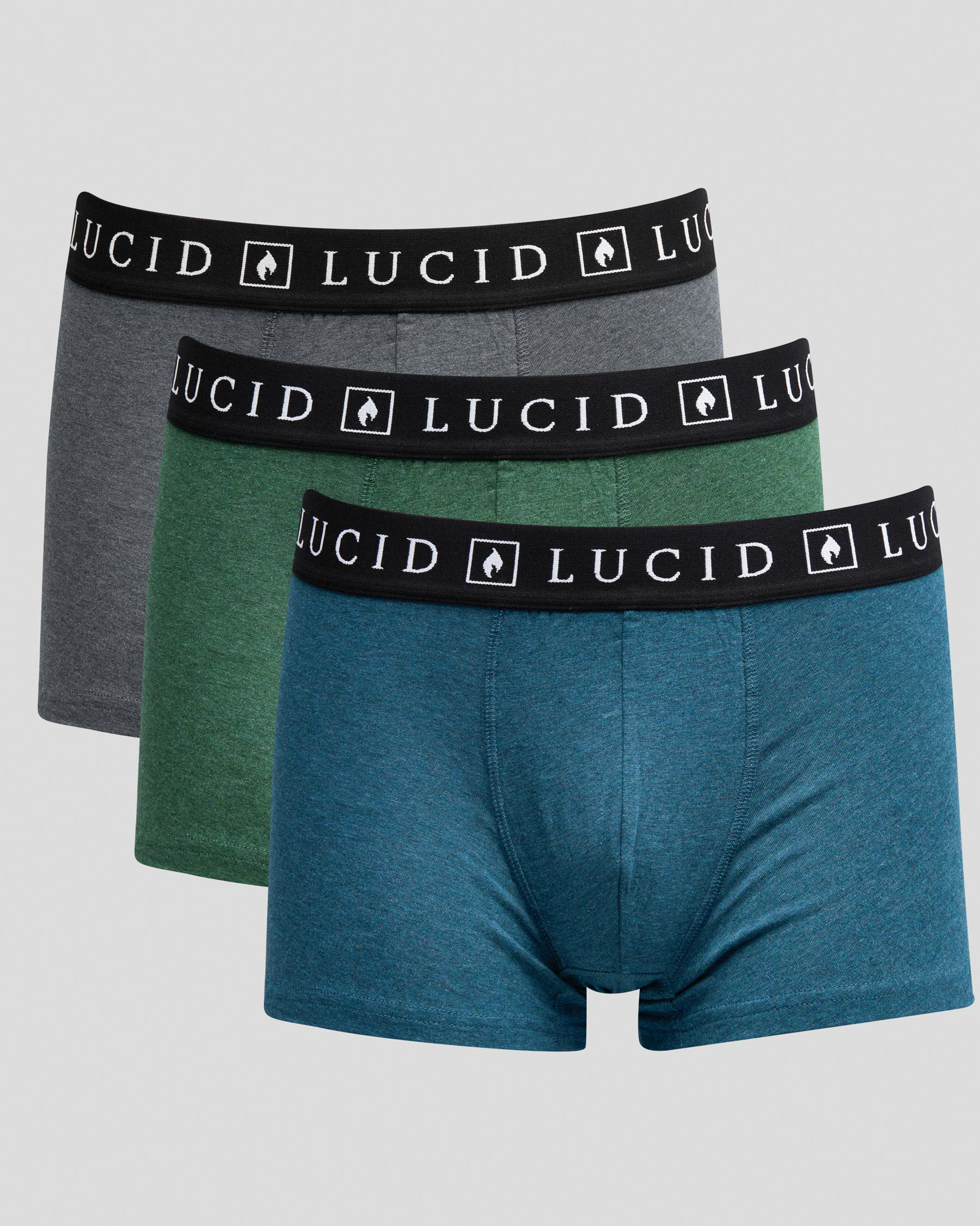 Shop Lucid Marle Fitted Boxer Shorts 3 Pack In Multi Fast Shipping