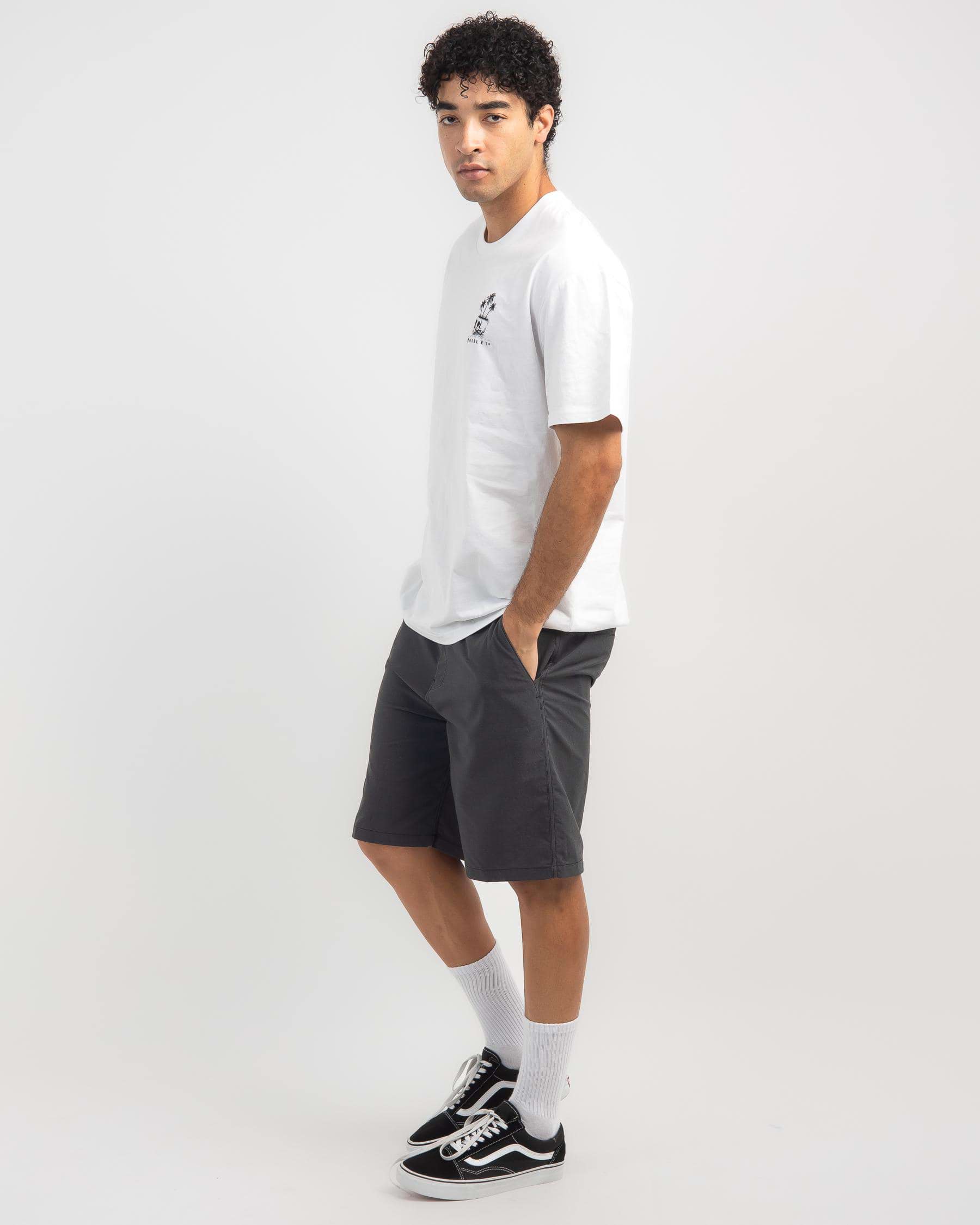 Shop Hurley Dri Chino Walk Shorts In Black - Fast Shipping & Easy ...