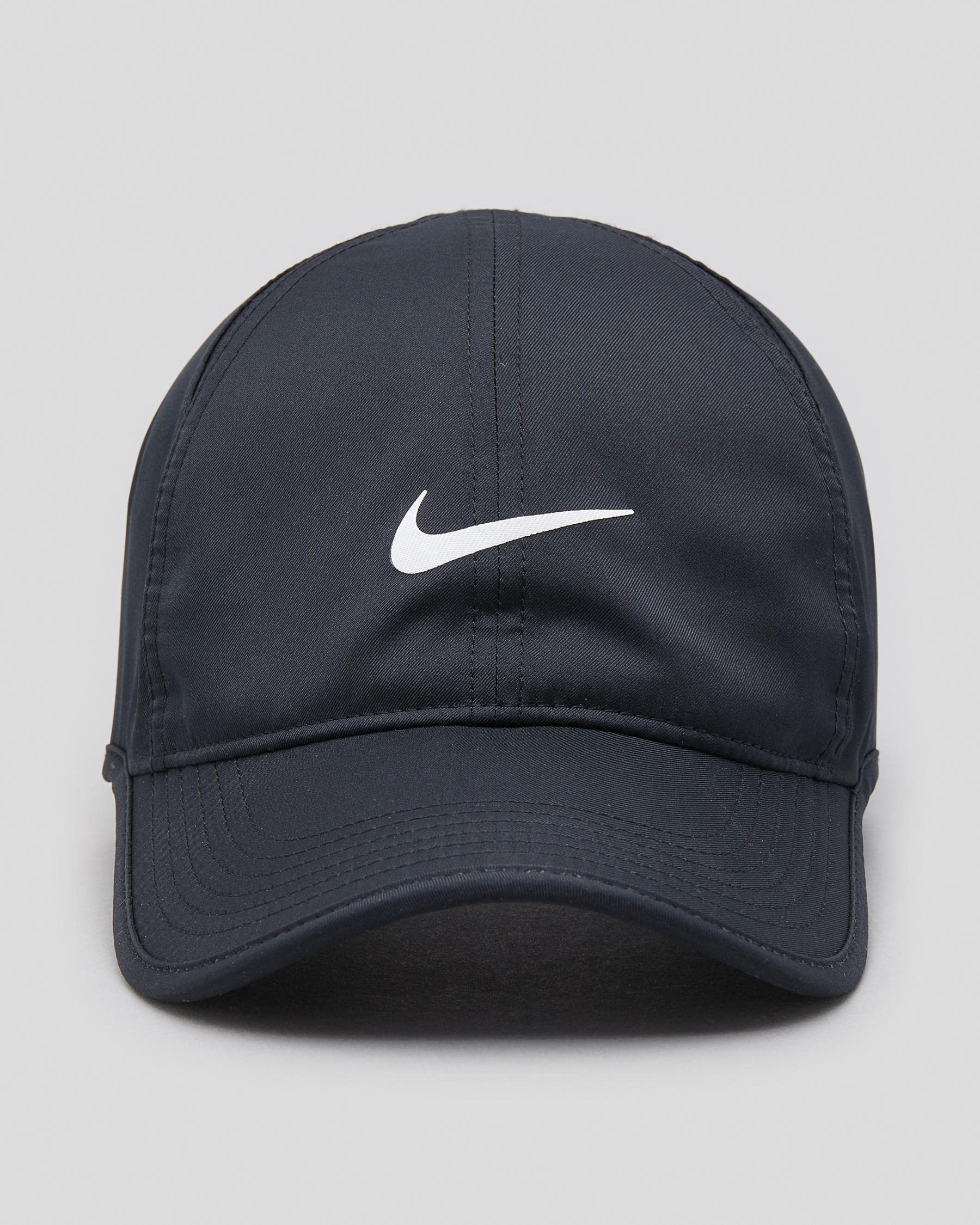 Nike Featherlight Cap In Black/ Black/ White - Fast Shipping & Easy ...