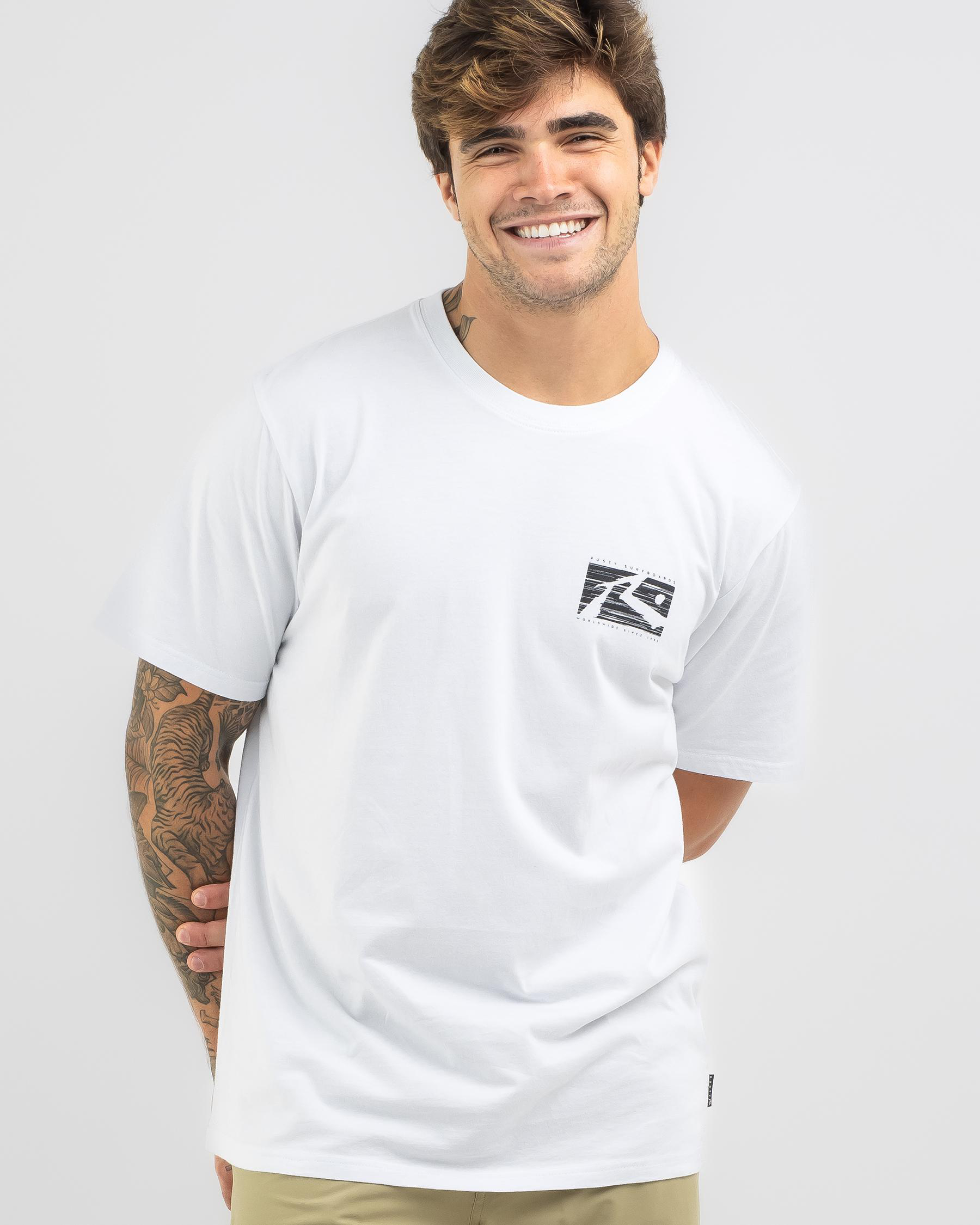 Rusty R Dot T-Shirt In White - Fast Shipping & Easy Returns - City ...
