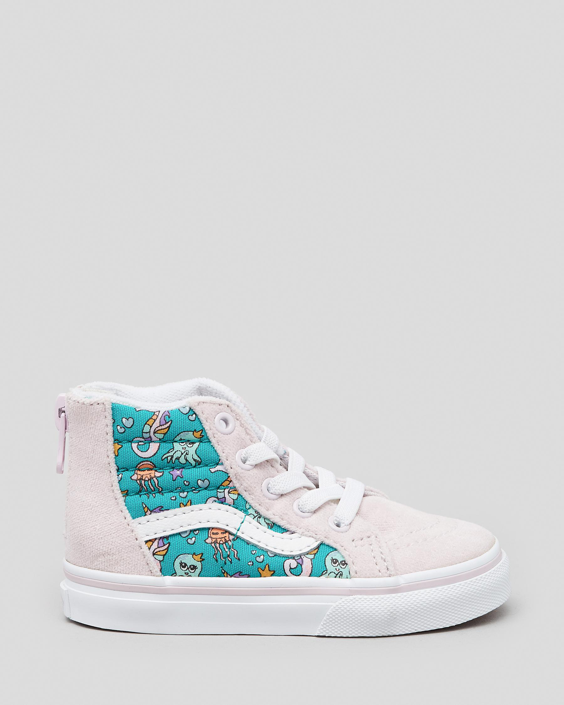 Vans Toddlers' Sk8Hi Top Shoes In Orchid Ice/true White Fast