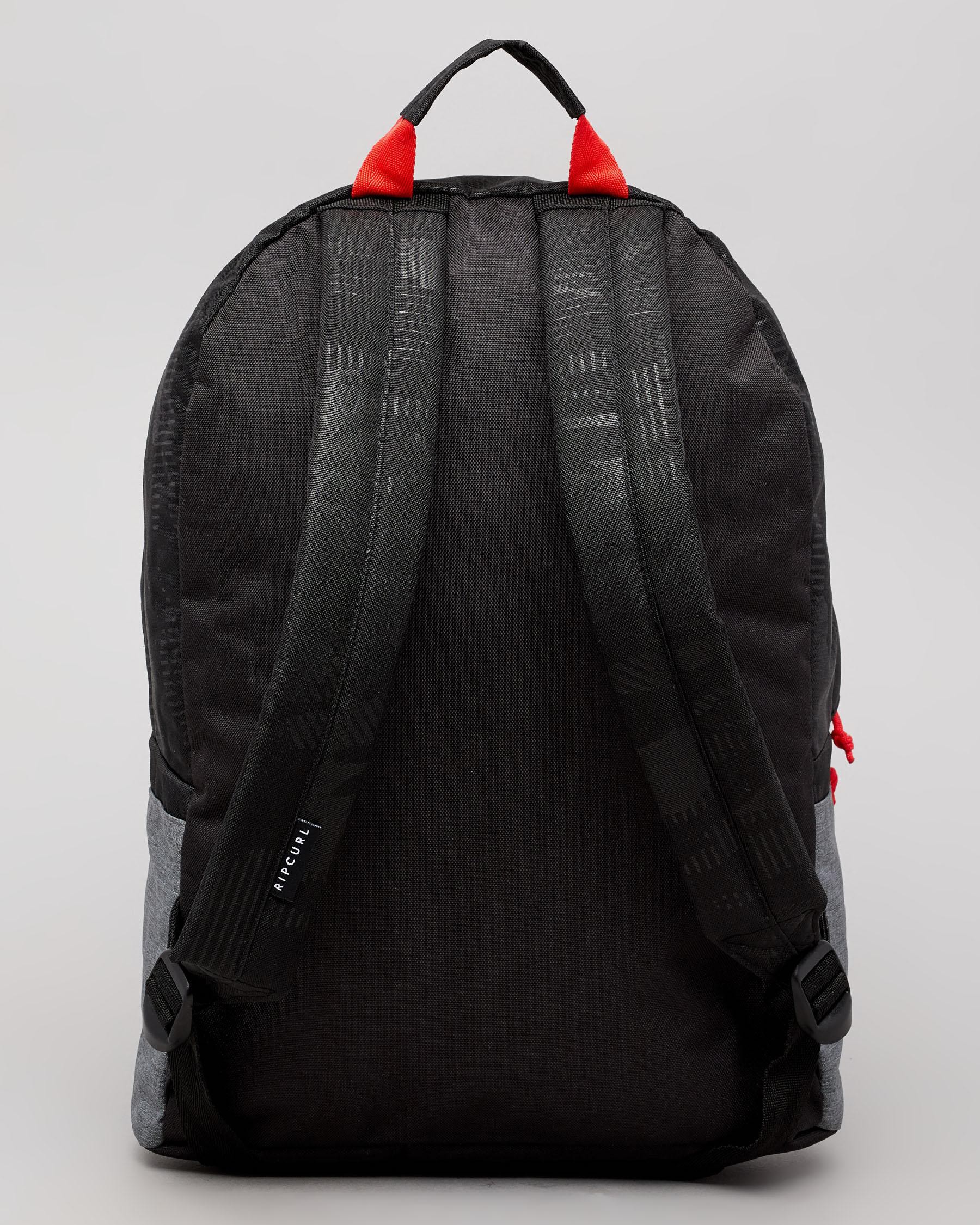 Rip Curl 18L Dome Medina Backpack In Black/red - Fast Shipping & Easy ...