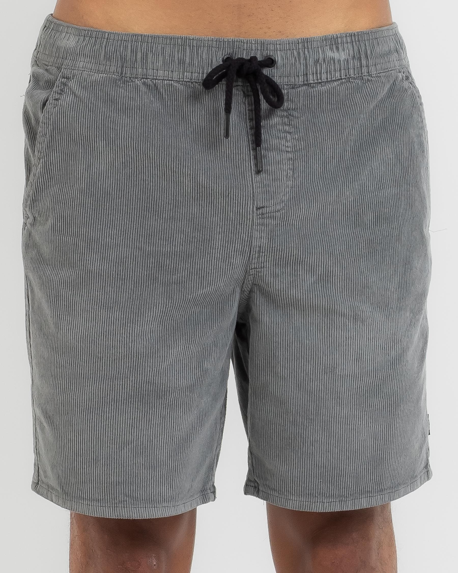 Silent Theory Cord Shorts In Grey - Fast Shipping & Easy Returns - City ...