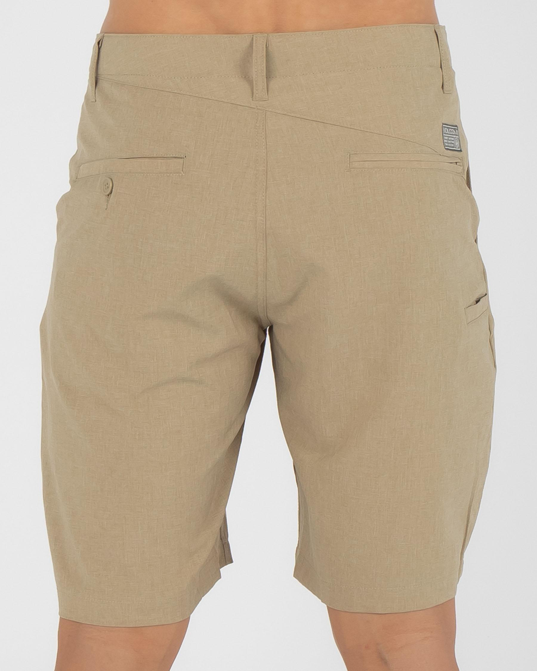 Volcom Kerosene 21 Hybrid Chino Shorts – Pantaloncini Uomo, Slim, Ardesia Scura, Taglia 46