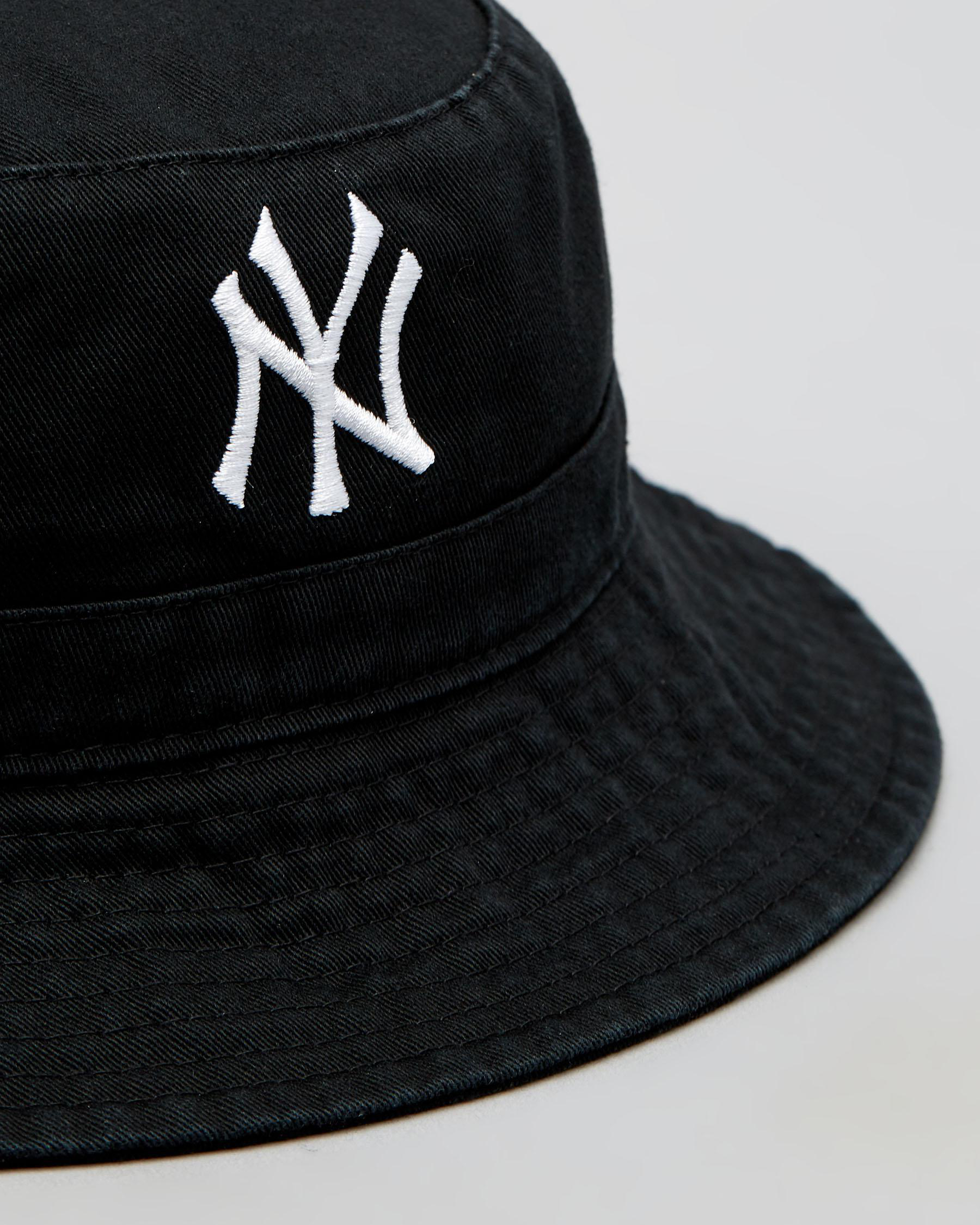 Shop Forty Seven New York Yankees Bucket Hat In Black Fast Shipping
