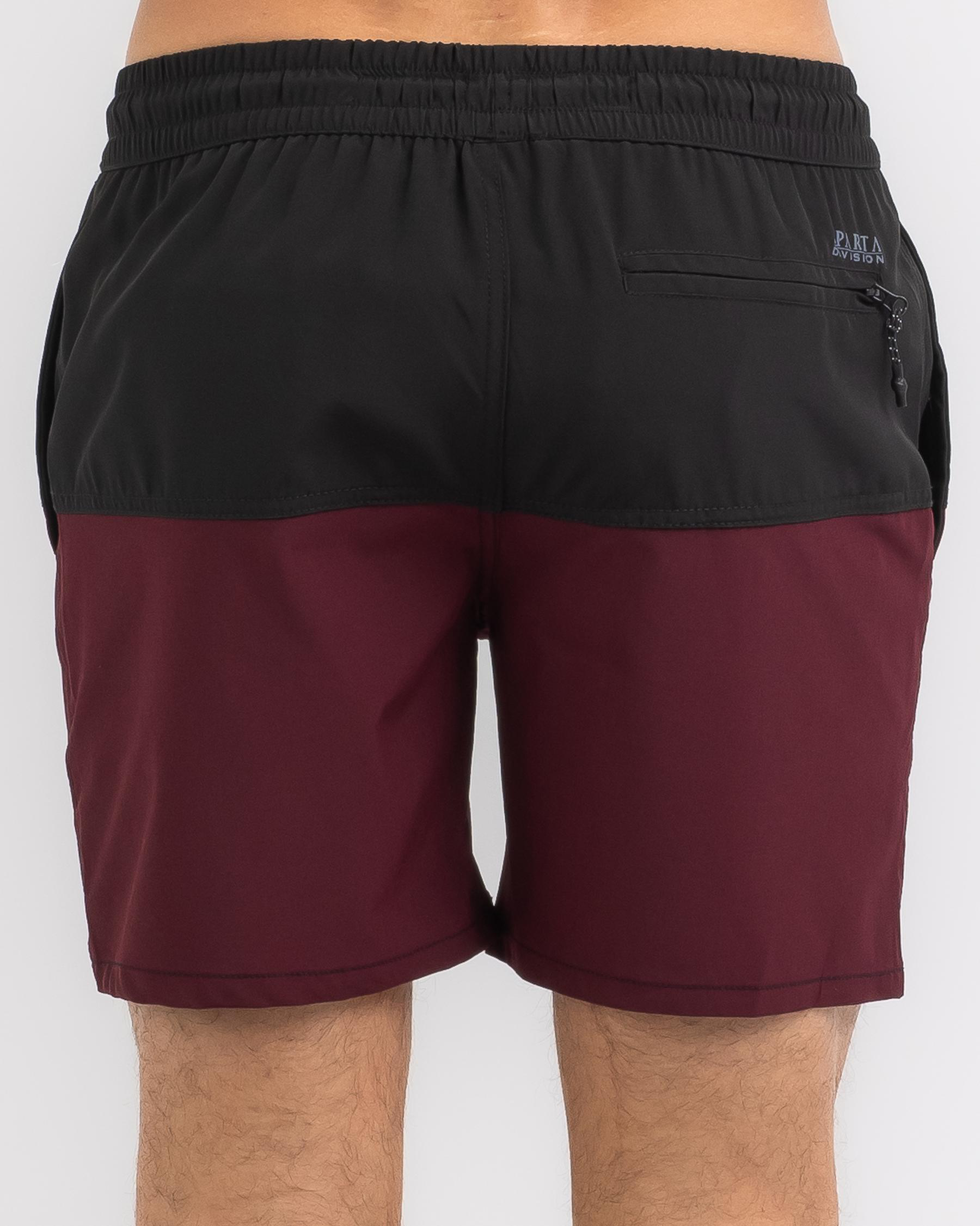 Sparta Traction Mully Shorts In Black/ Port - Fast Shipping & Easy ...