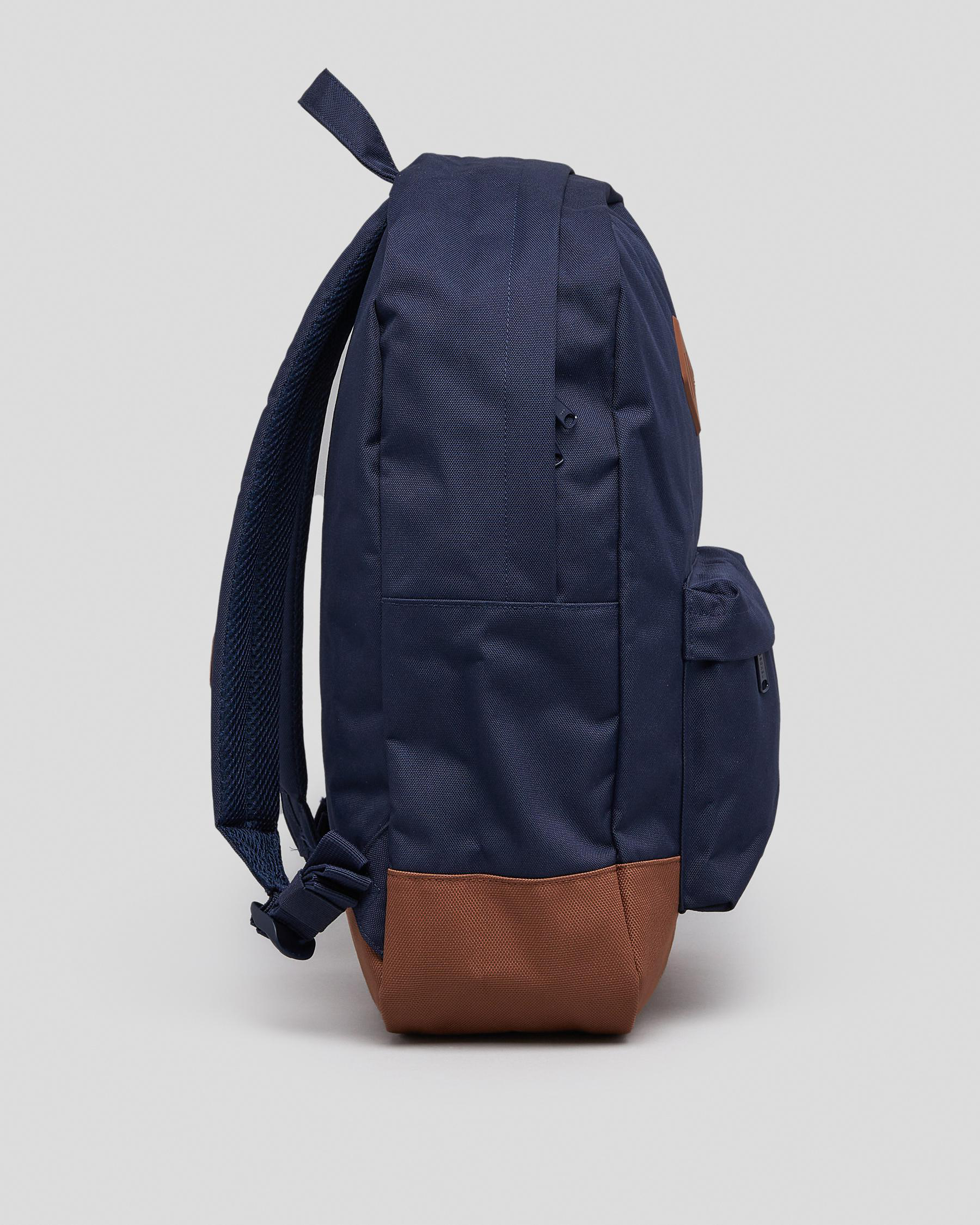 Shop Herschel Heritage Backpack In Peacoat/saddle Brown Fast Shipping & Easy Returns City