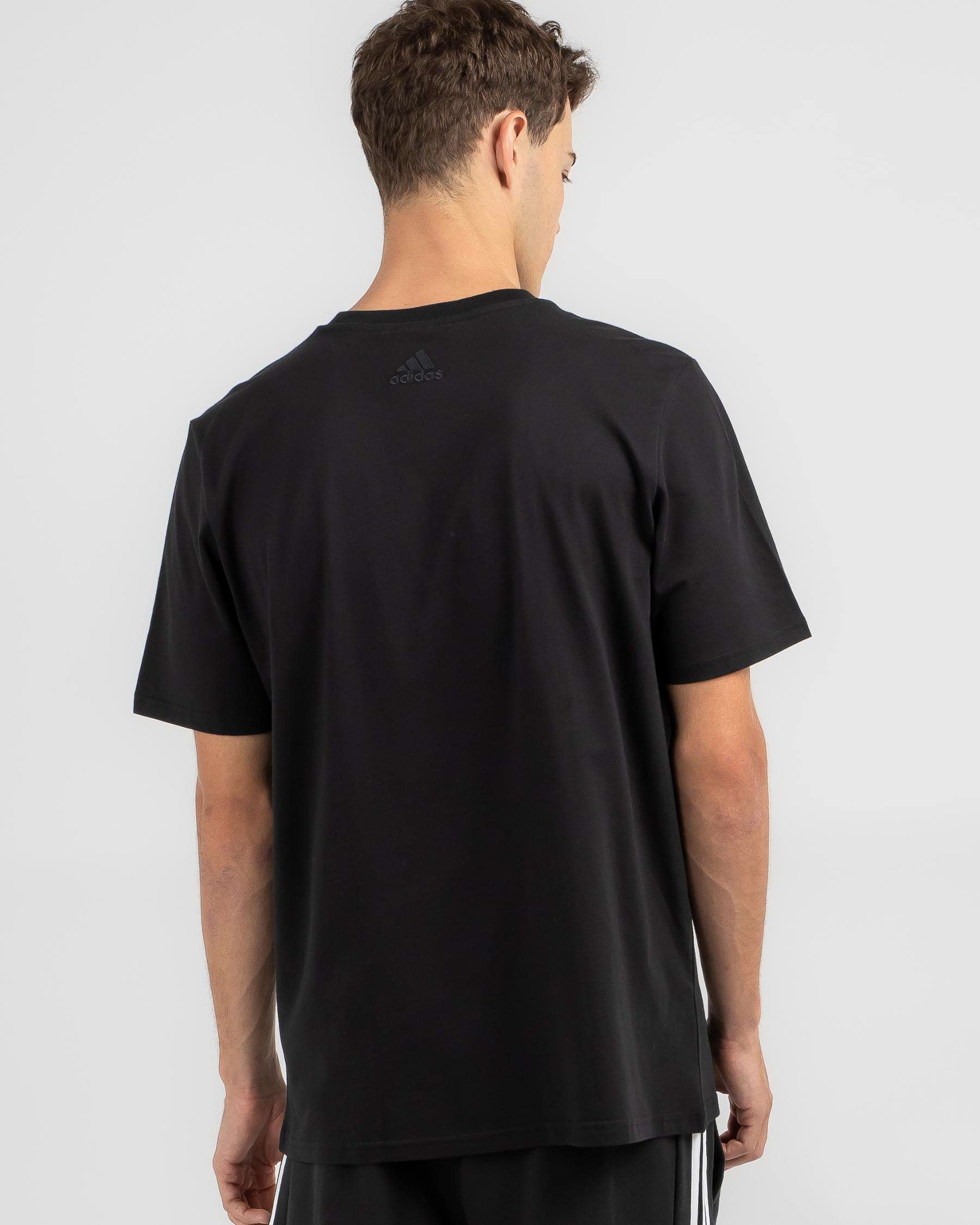 Shop adidas Big Logo T-Shirt In Black/white - Fast Shipping & Easy ...