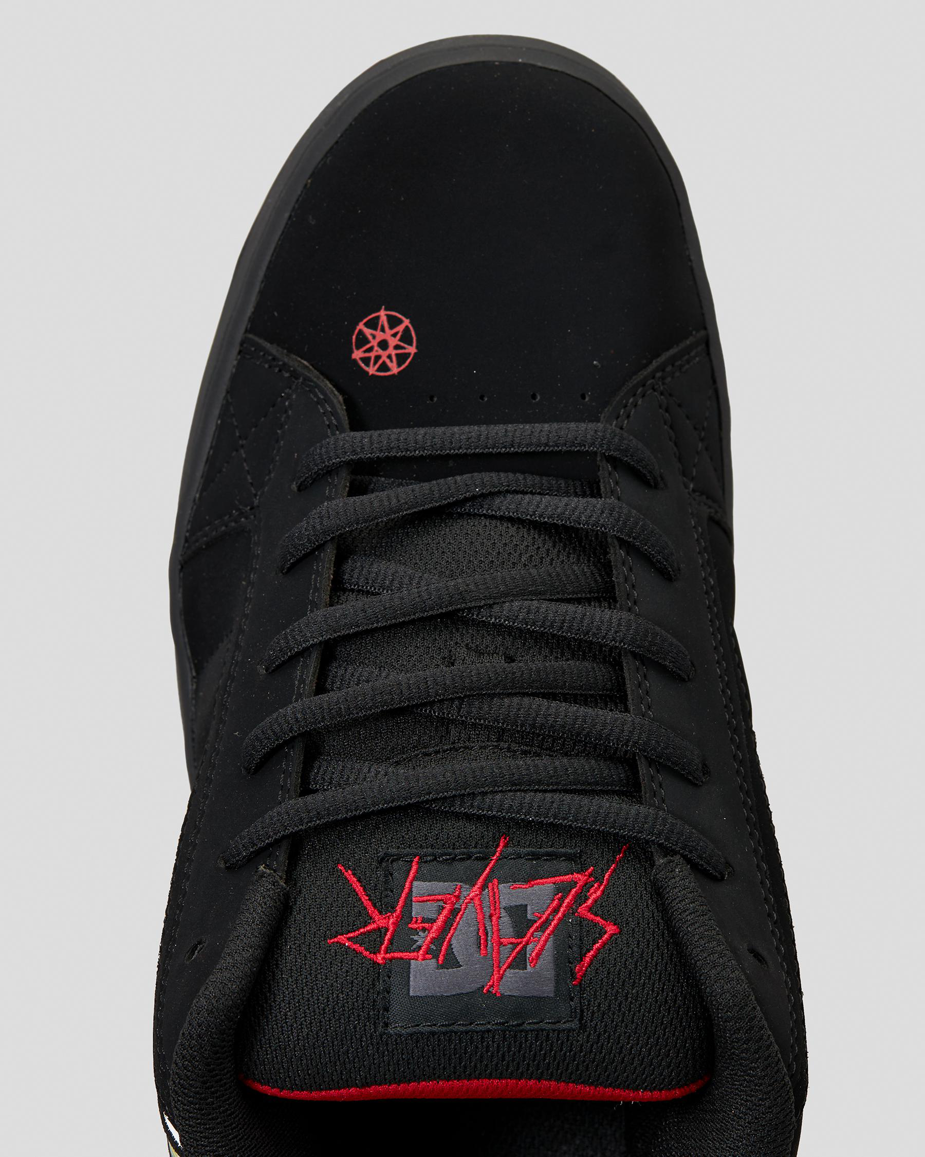 Shop DC Shoes Slayer Net Shoes In Black/red Fast Shipping & Easy
