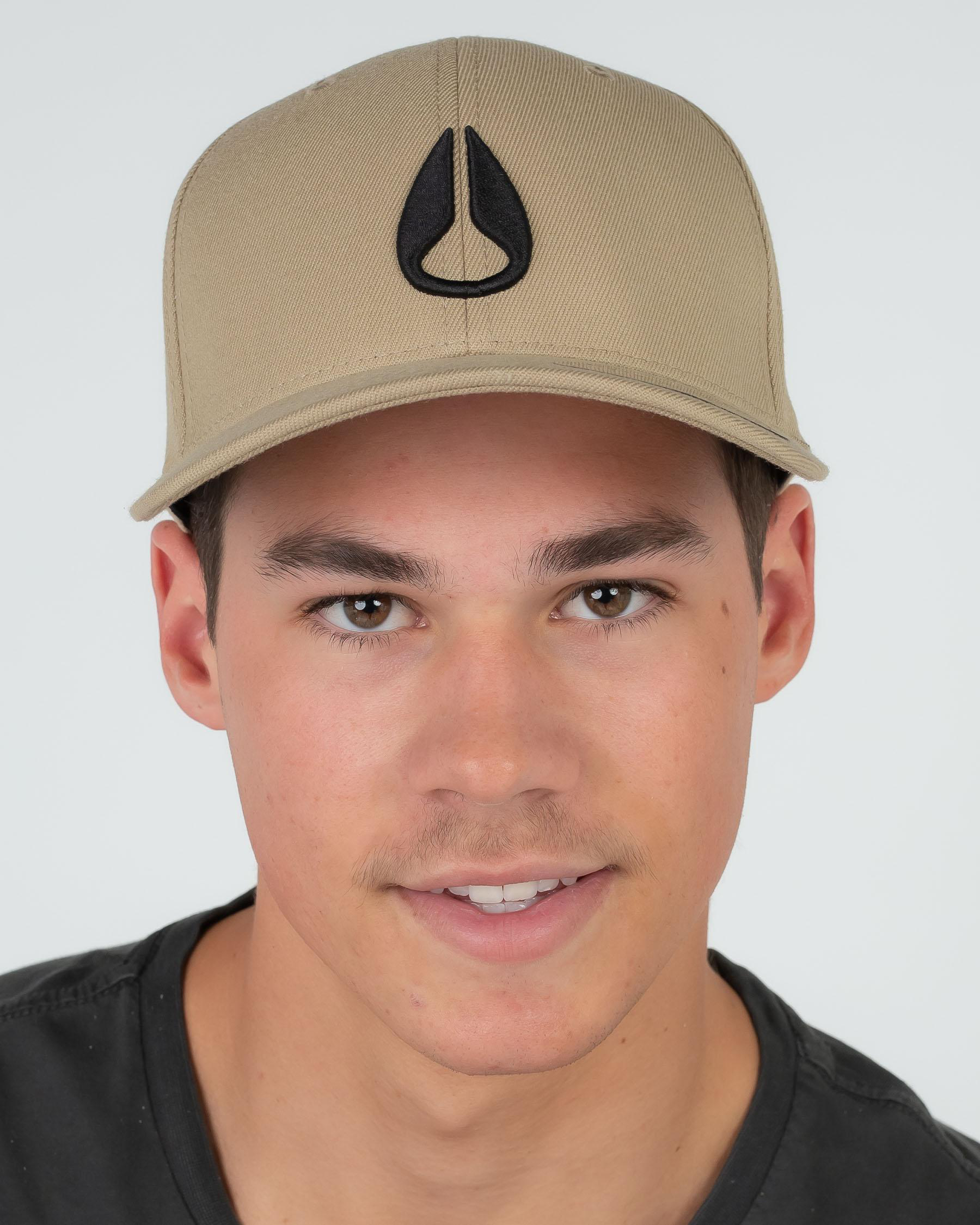Nixon Deep Down Flexfit Cap In Khaki 
