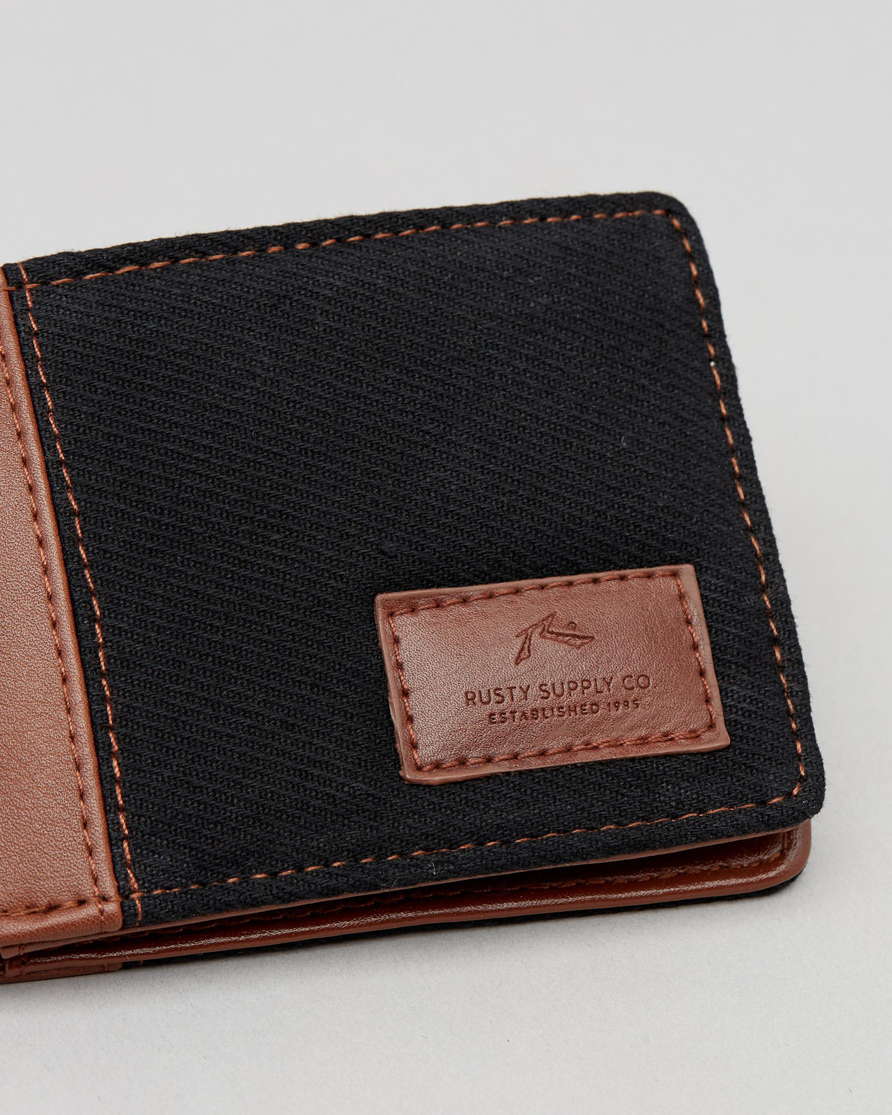 Shop Rusty Clean Break Wallet In Black Fast Shipping & Easy Returns