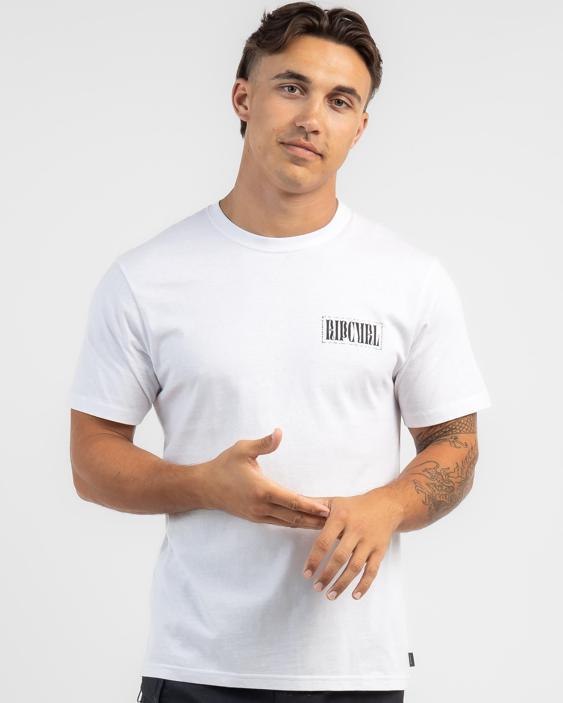 Shop Rip Curl Unity T-Shirt In Optical White - Fast Shipping & Easy ...