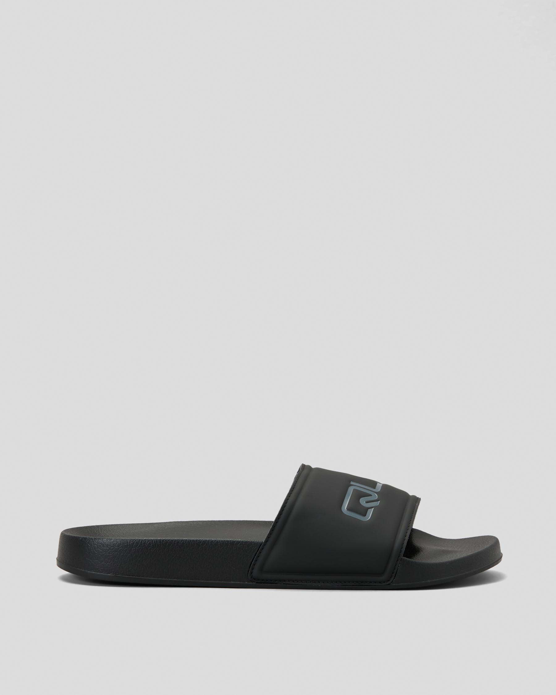 Quiksilver Sessions Slides In Black 3 - Fast Shipping & Easy Returns ...