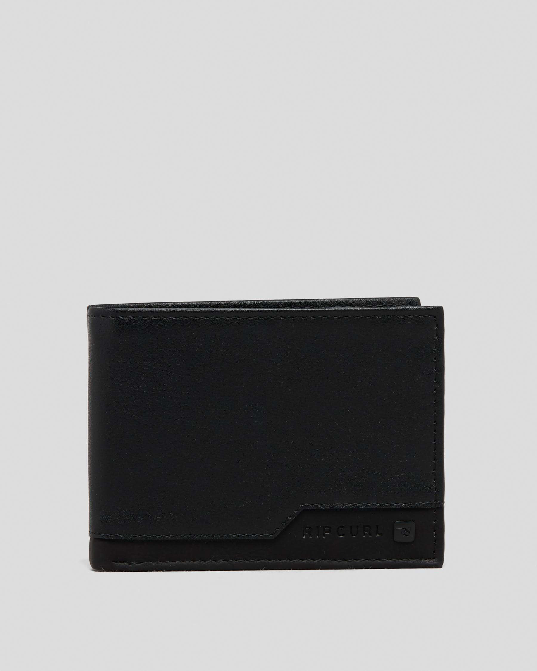 Shop Rip Curl Ridge PU All Day Wallet In Black/grey - Fast Shipping ...